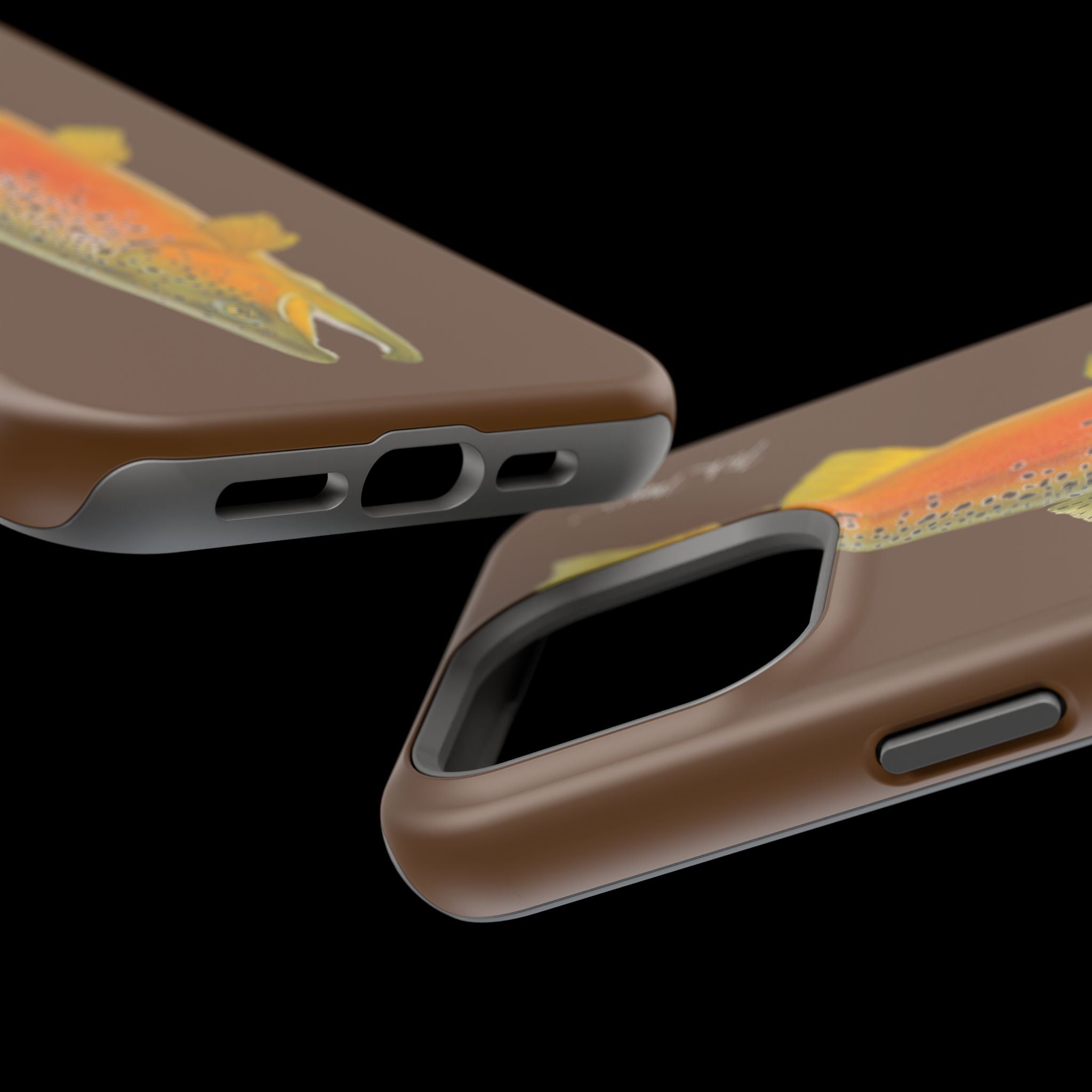 Brown Trout 2 Brown MagSafe iPhone Case, Limited Run