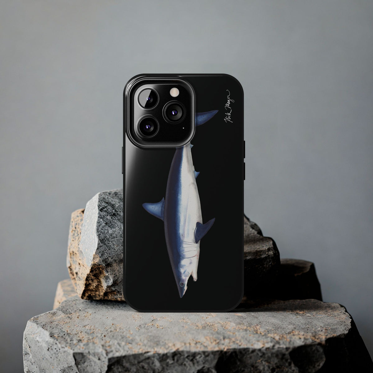 Mako Shark Black iPhone Case Printify
