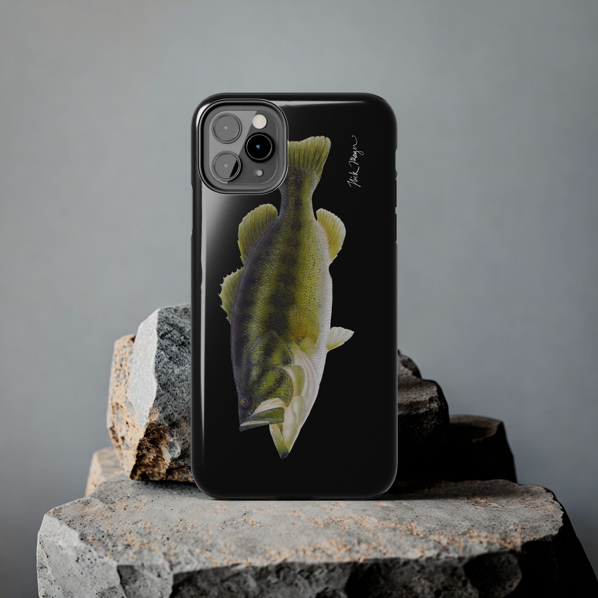 Largemouth Bass Black Phone Case (iPhone)
