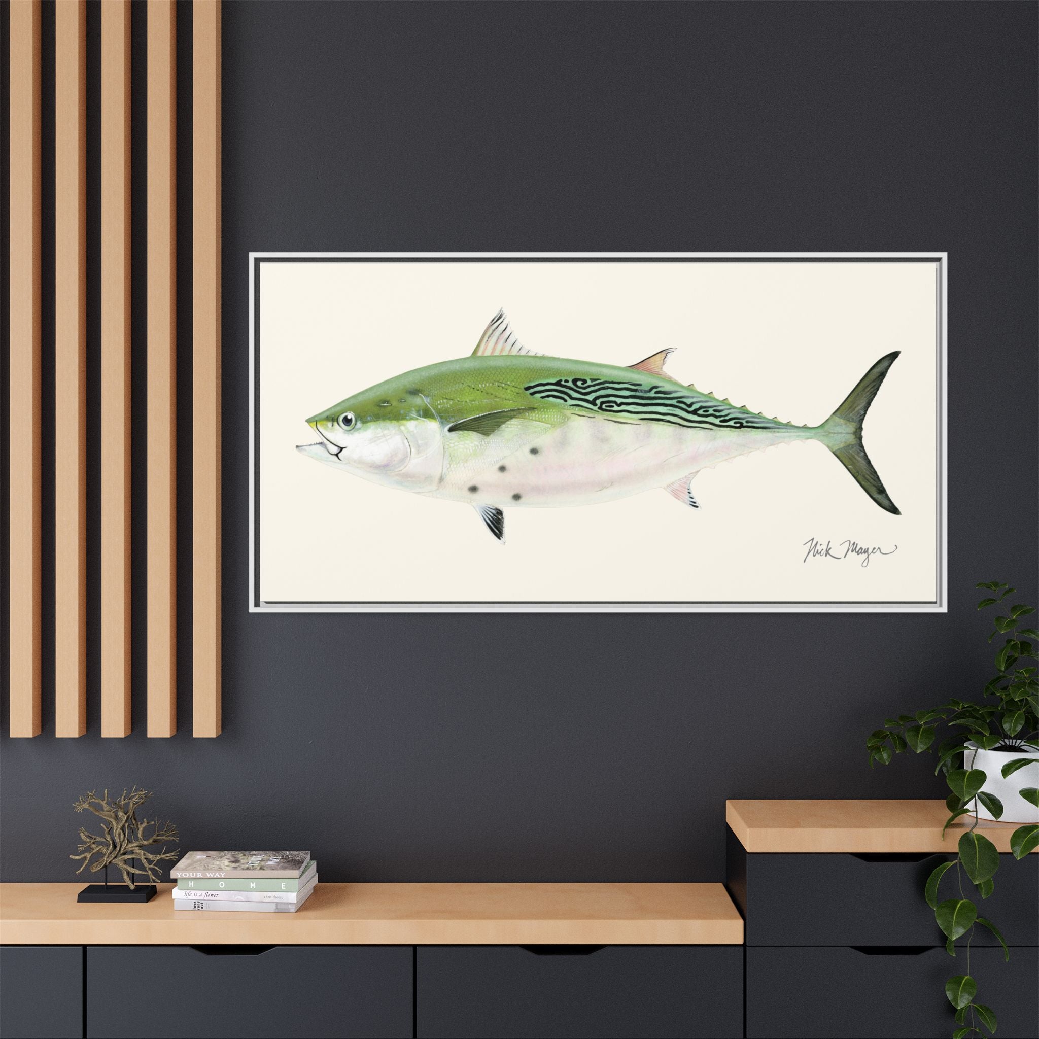 Albie Framed Canvas Print