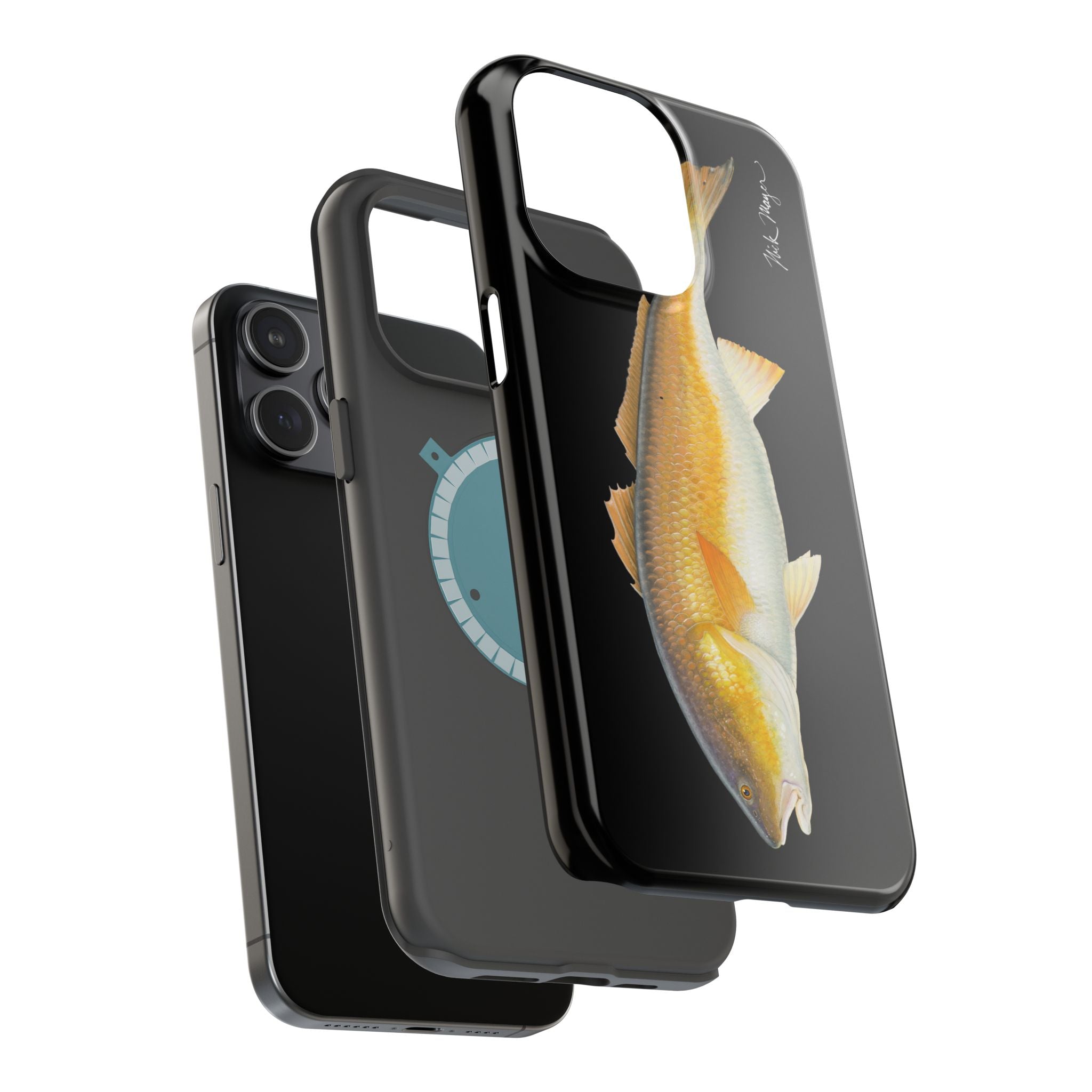 Bull Redfish MagSafe Black iPhone Case