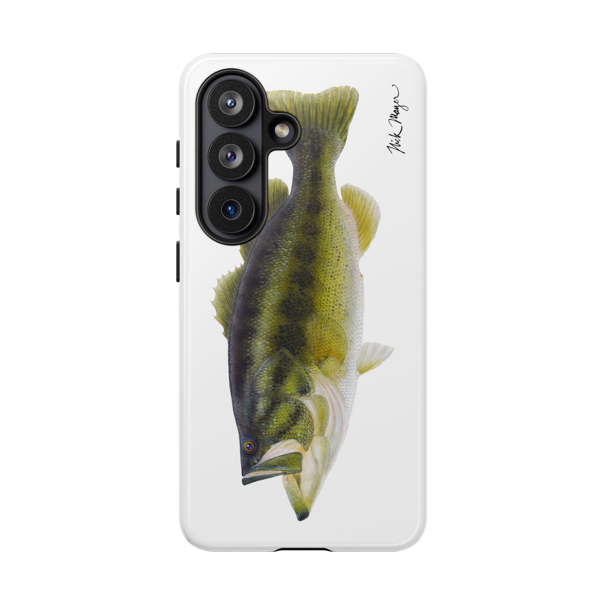 Largemouth Bass White Phone Case (Samsung) Printify