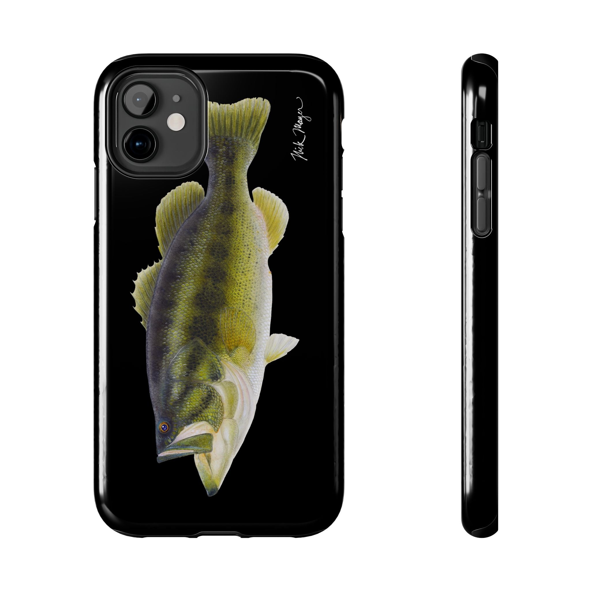 Largemouth Bass Black Phone Case (iPhone)