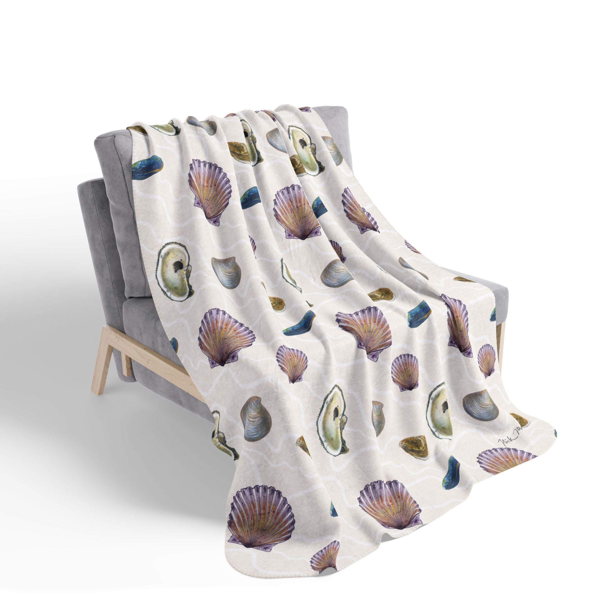 Seashells Super Soft Sherpa Blanket