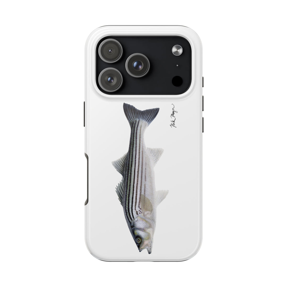 Schoolie Striper White Phone Case (iPhone) Printify