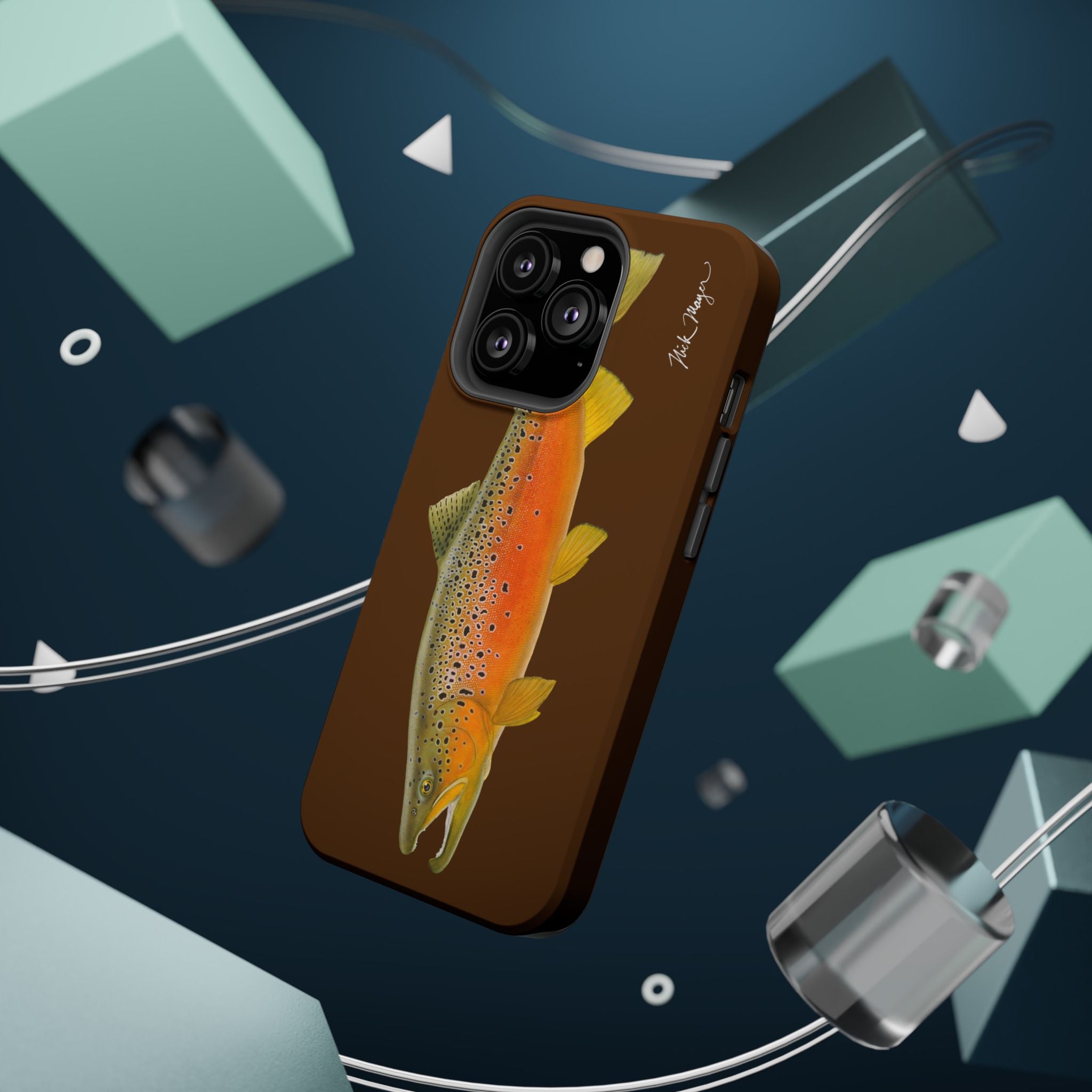 Brown Trout 2 Brown MagSafe iPhone Case, Limited Run
