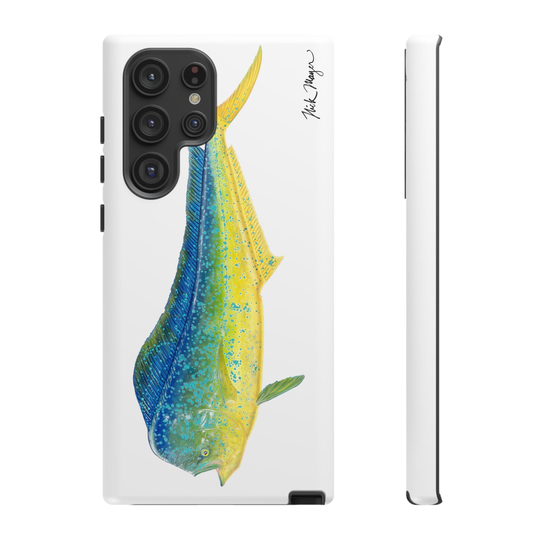 Bull Mahi White Phone Case (Samsung)