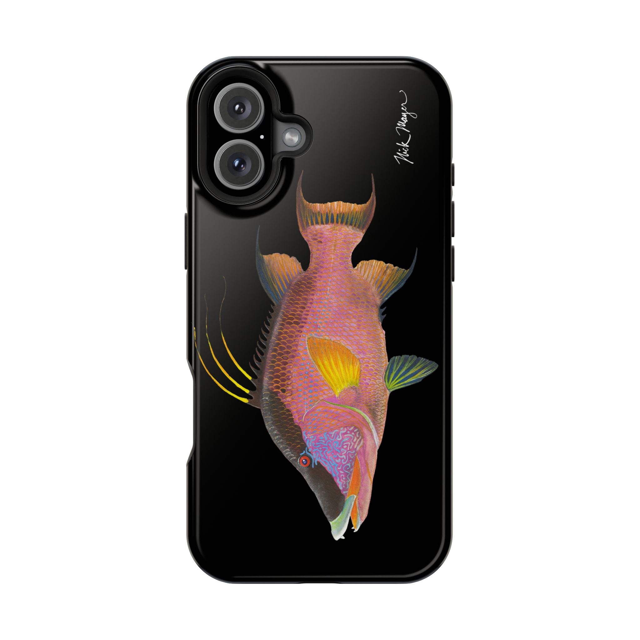 Hogfish MagSafe Black iPhone Case Printify