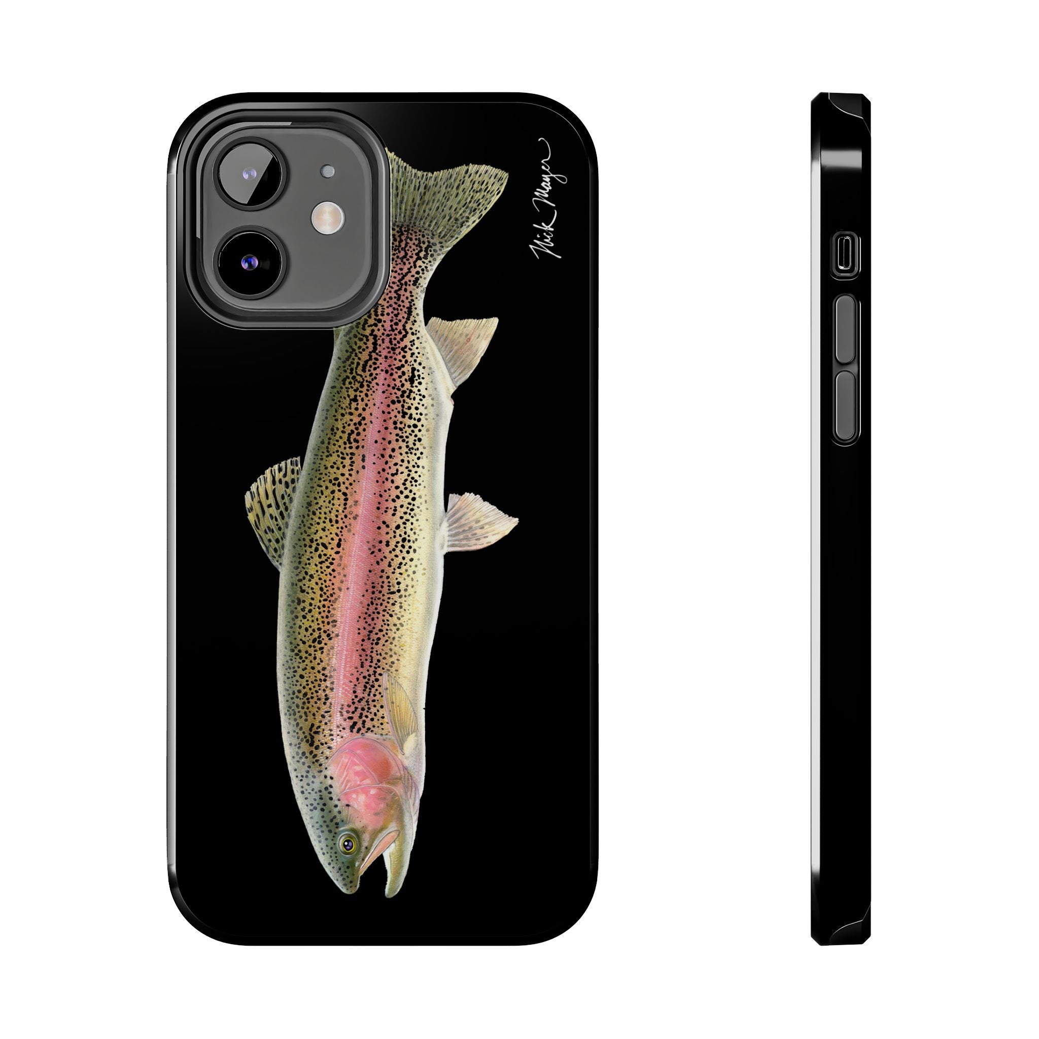 Rainbow Trout Black Phone Case (iPhone)