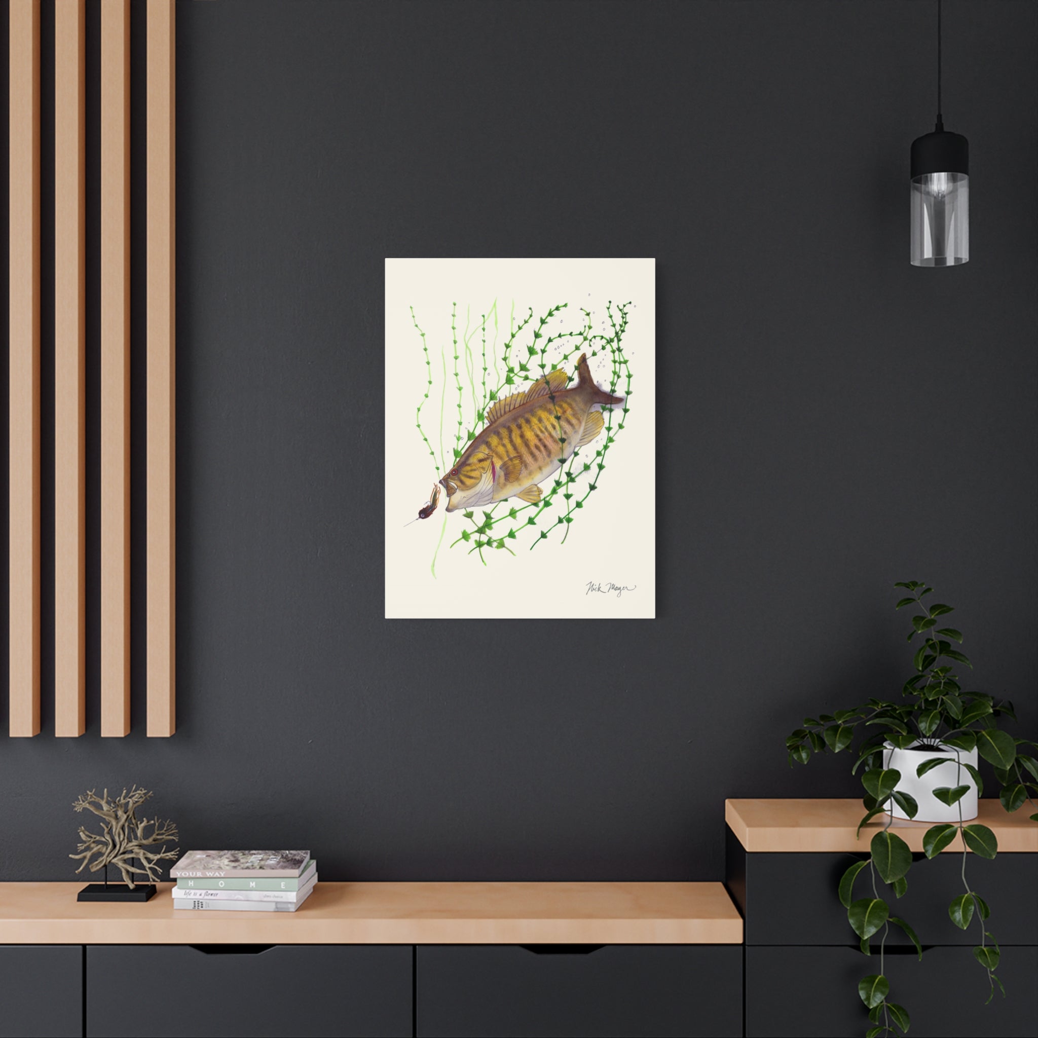 Bronzeback Smallmouth Bass Canvas Print