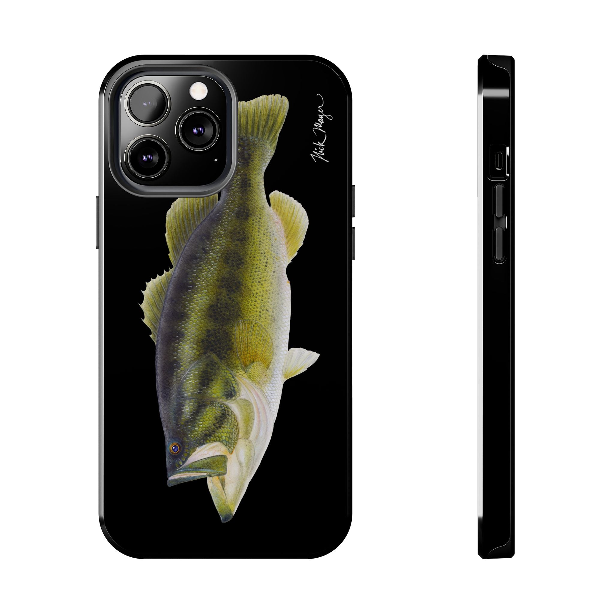 Largemouth Bass Black Phone Case (iPhone)