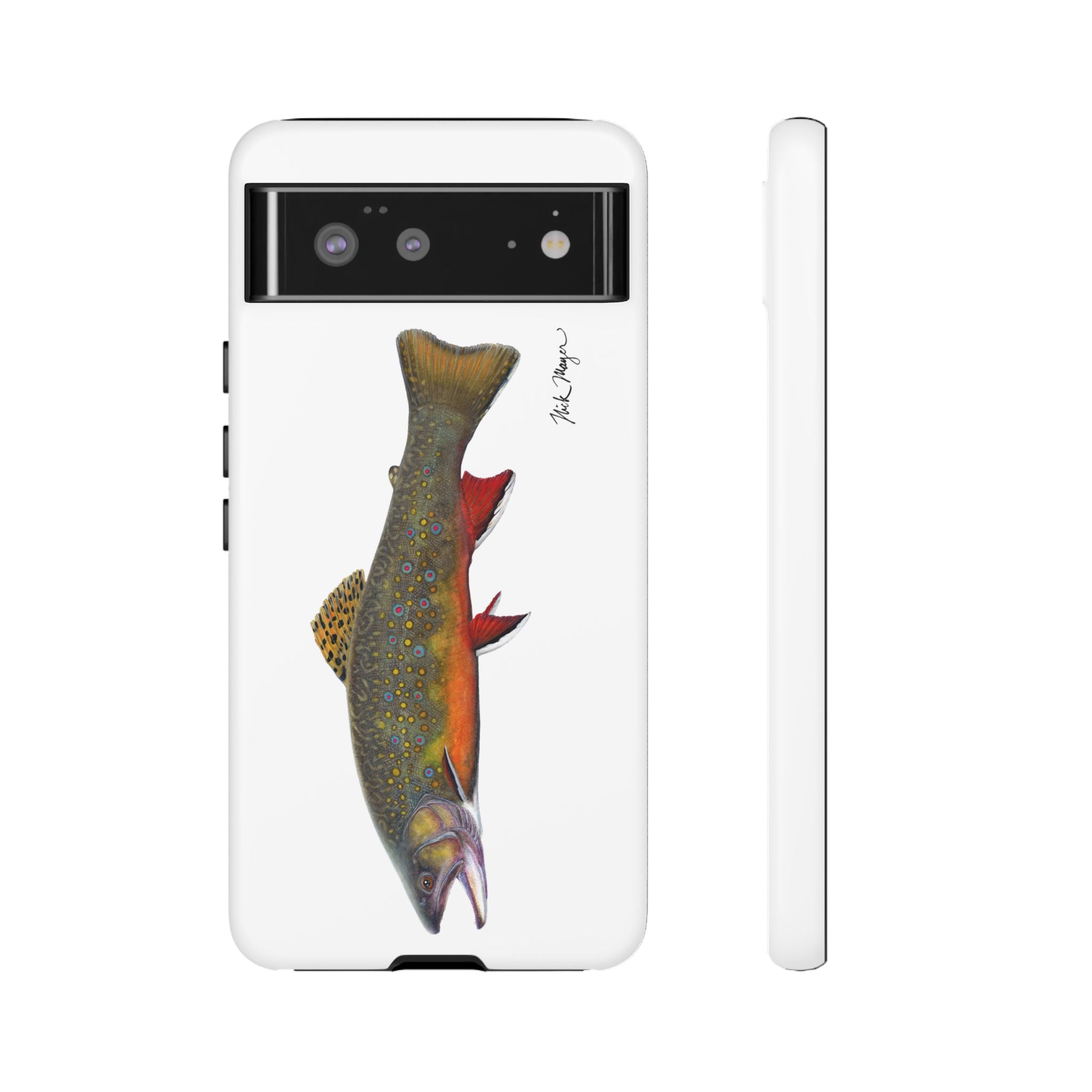 Brook Trout White Phone Case (Samsung)