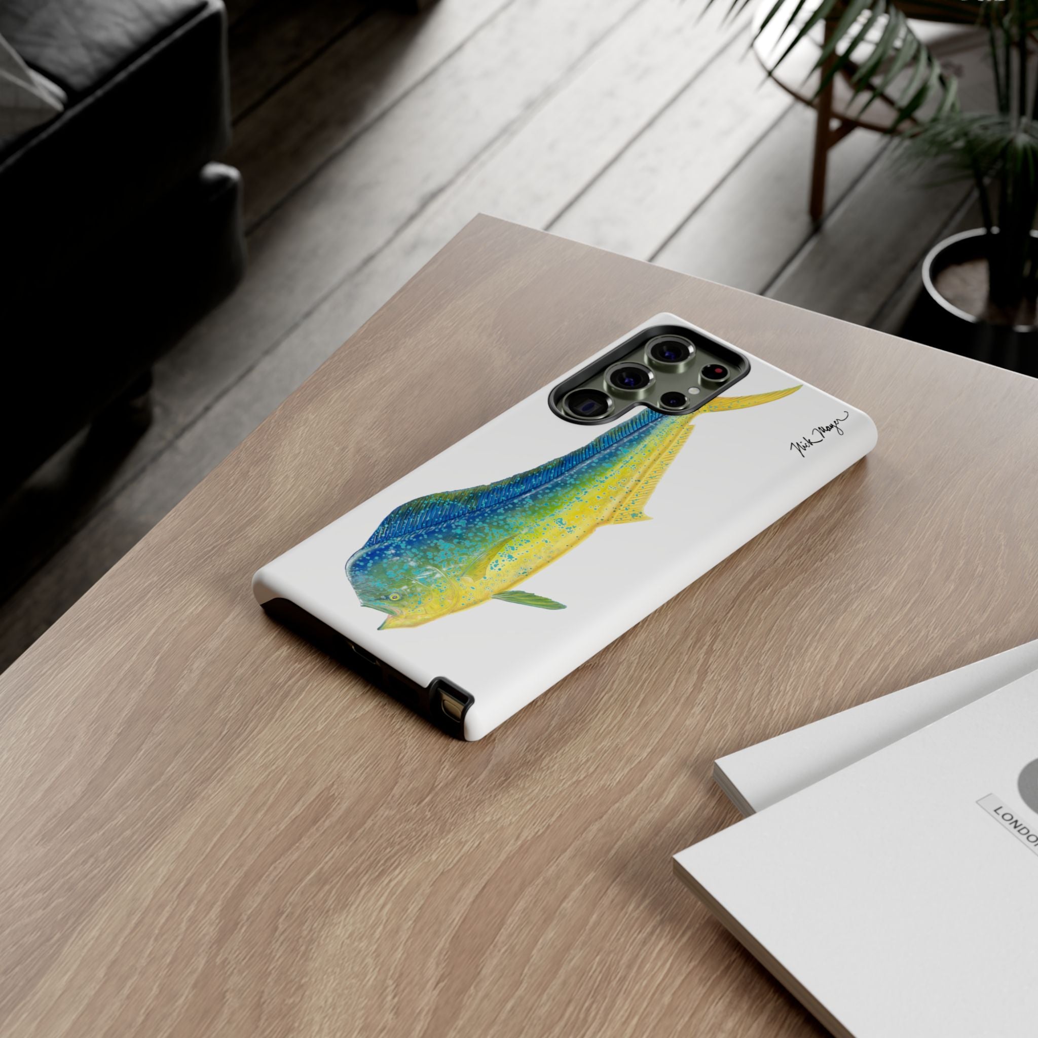 Bull Mahi White Phone Case (Samsung)