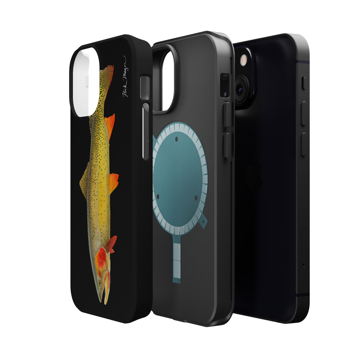 Cutthroat Trout 1 Black MagSafe iPhone Case Printify