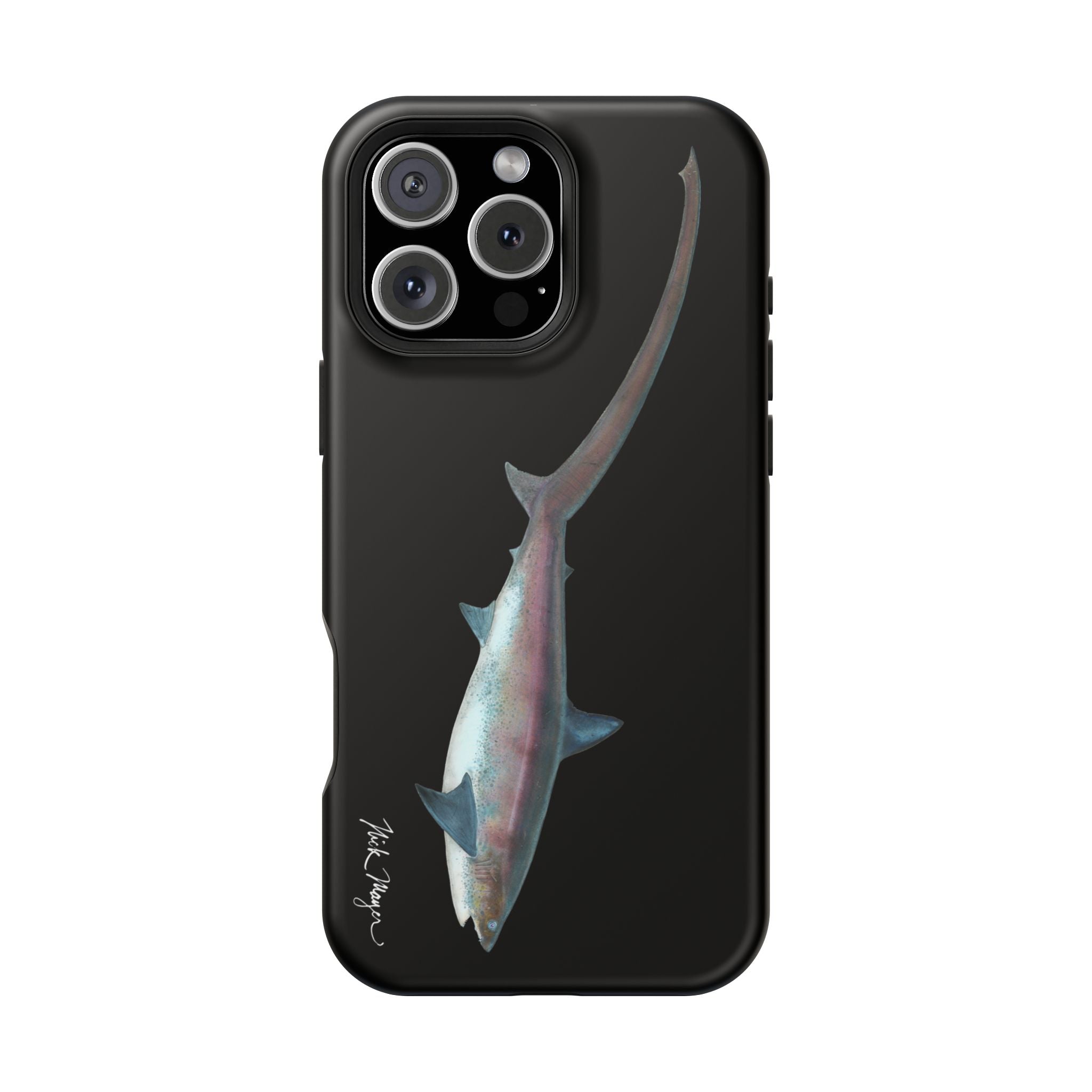 Thresher Shark MagSafe Black iPhone Case