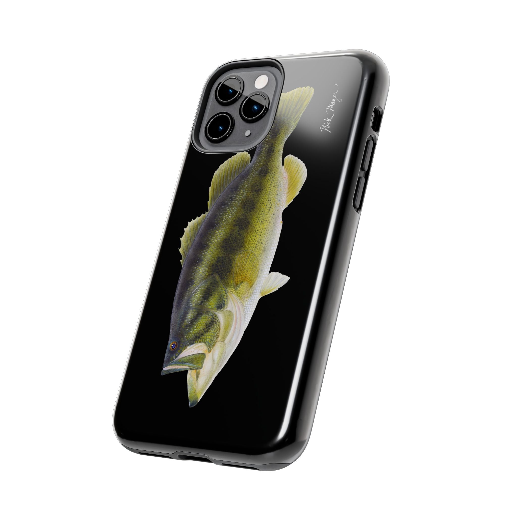 Largemouth Bass Black Phone Case (iPhone)