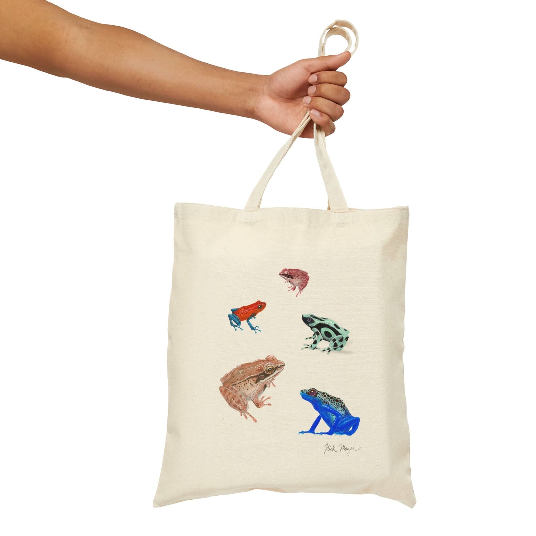 Tree Frogs Cotton Canvas Tote Bag