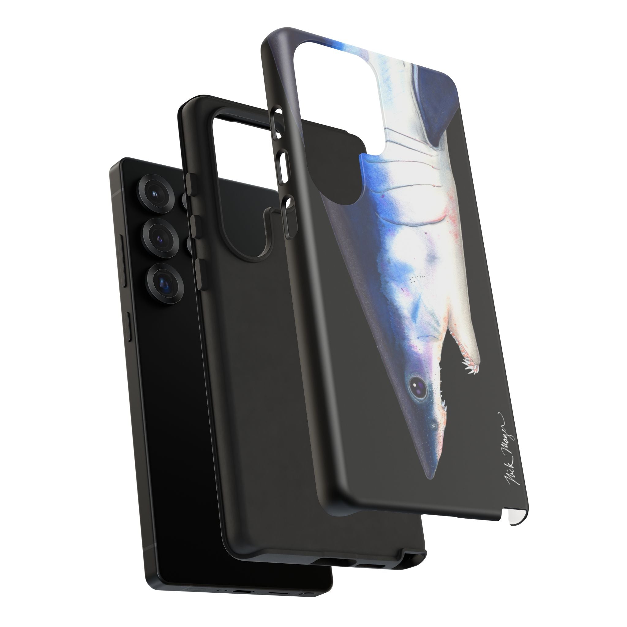 Mako Shark Face Black Phone Case (Samsung) Printify