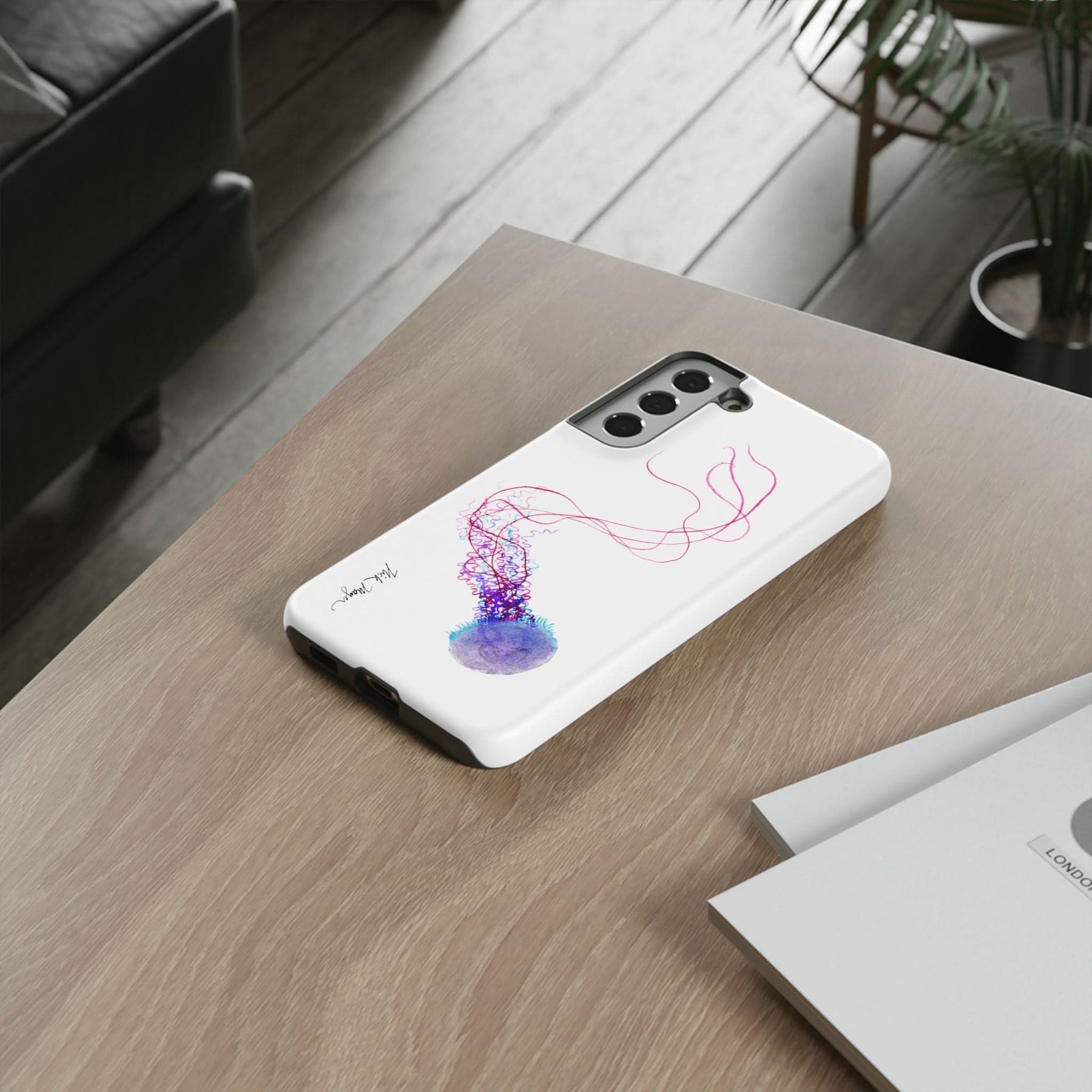 Purple Jellyfish I Phone Case (Samsung)