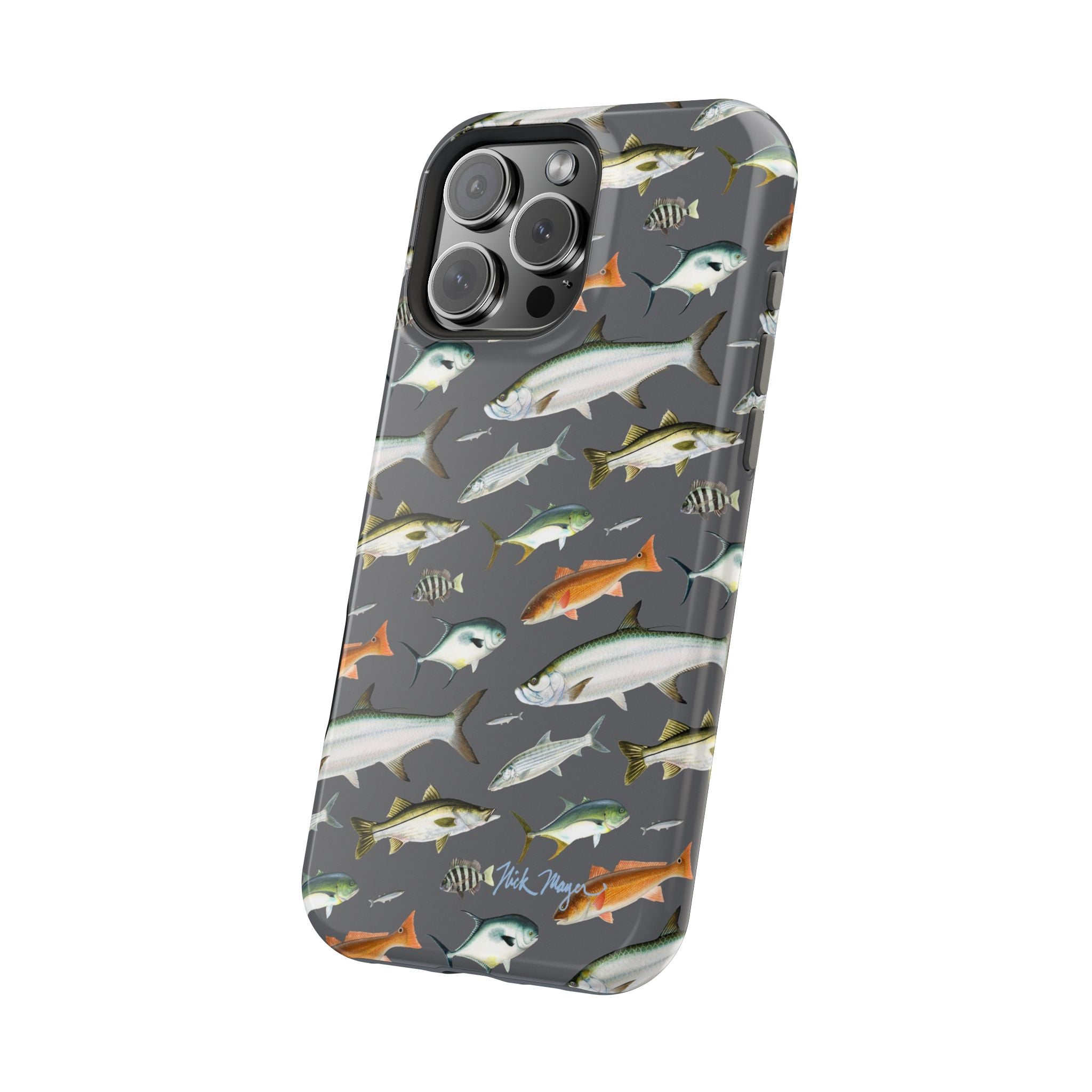 NEW Southern Fish Grey MagSafe iPhone Case