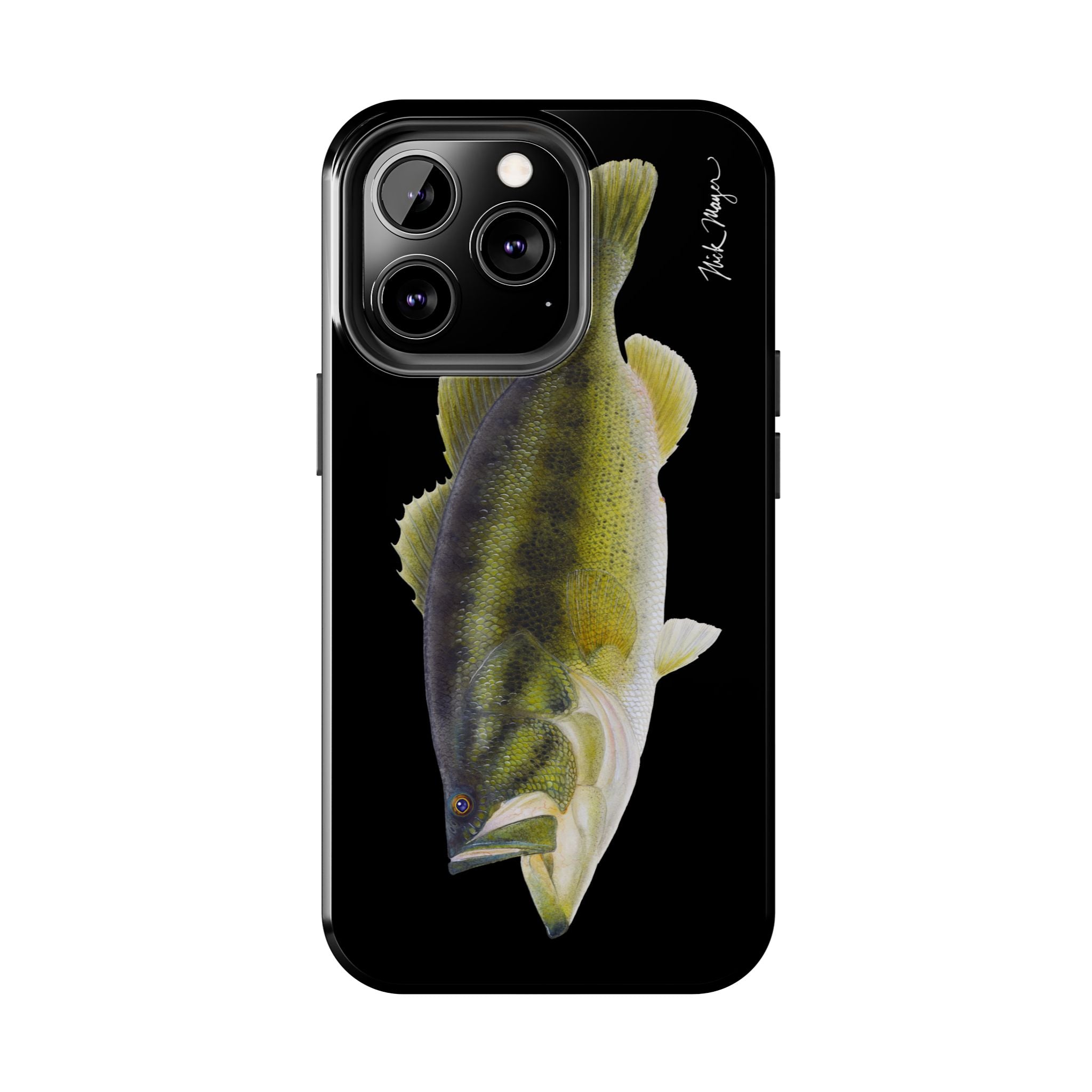 Largemouth Bass Black Phone Case (iPhone)