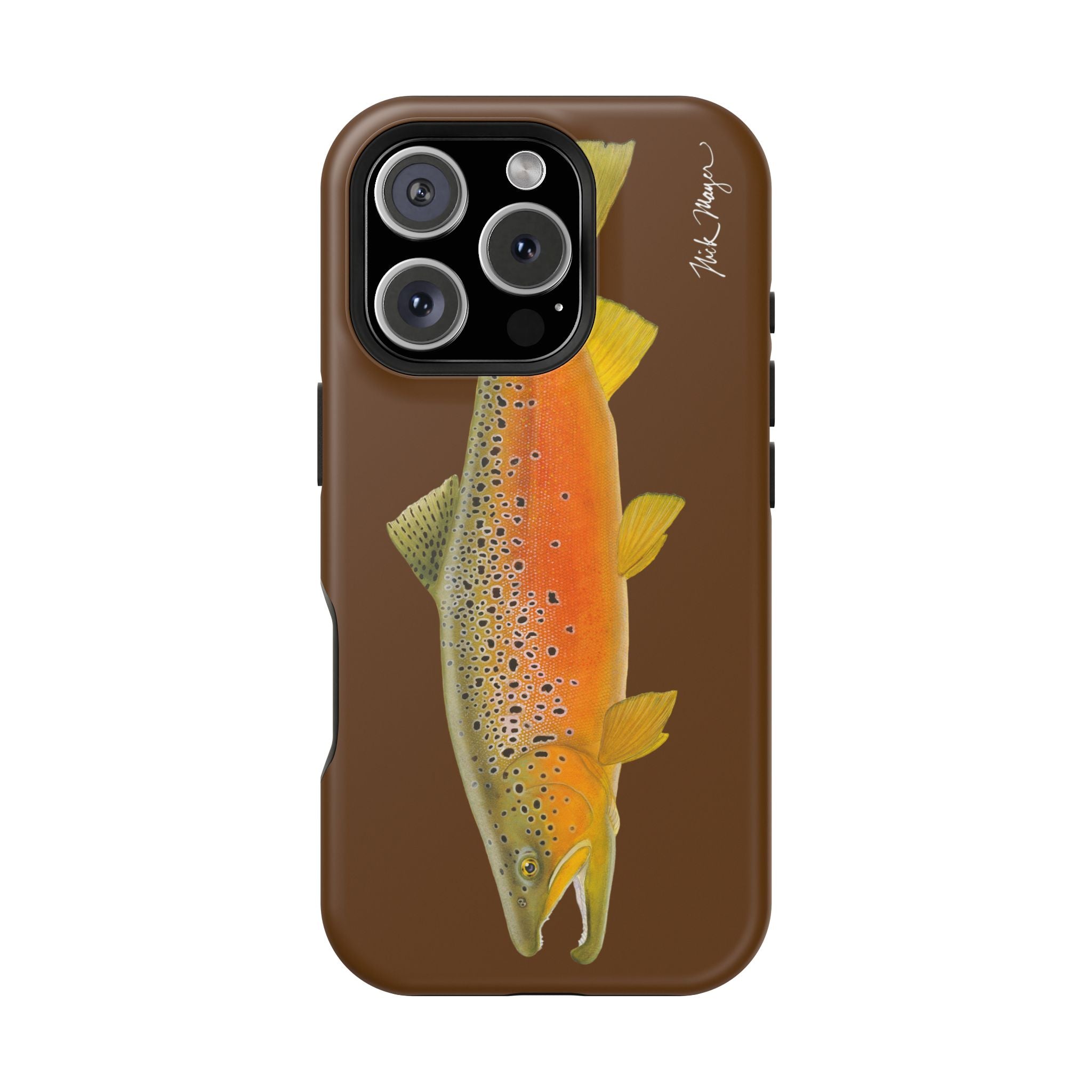 Brown Trout 2 Brown MagSafe iPhone Case, Limited Run