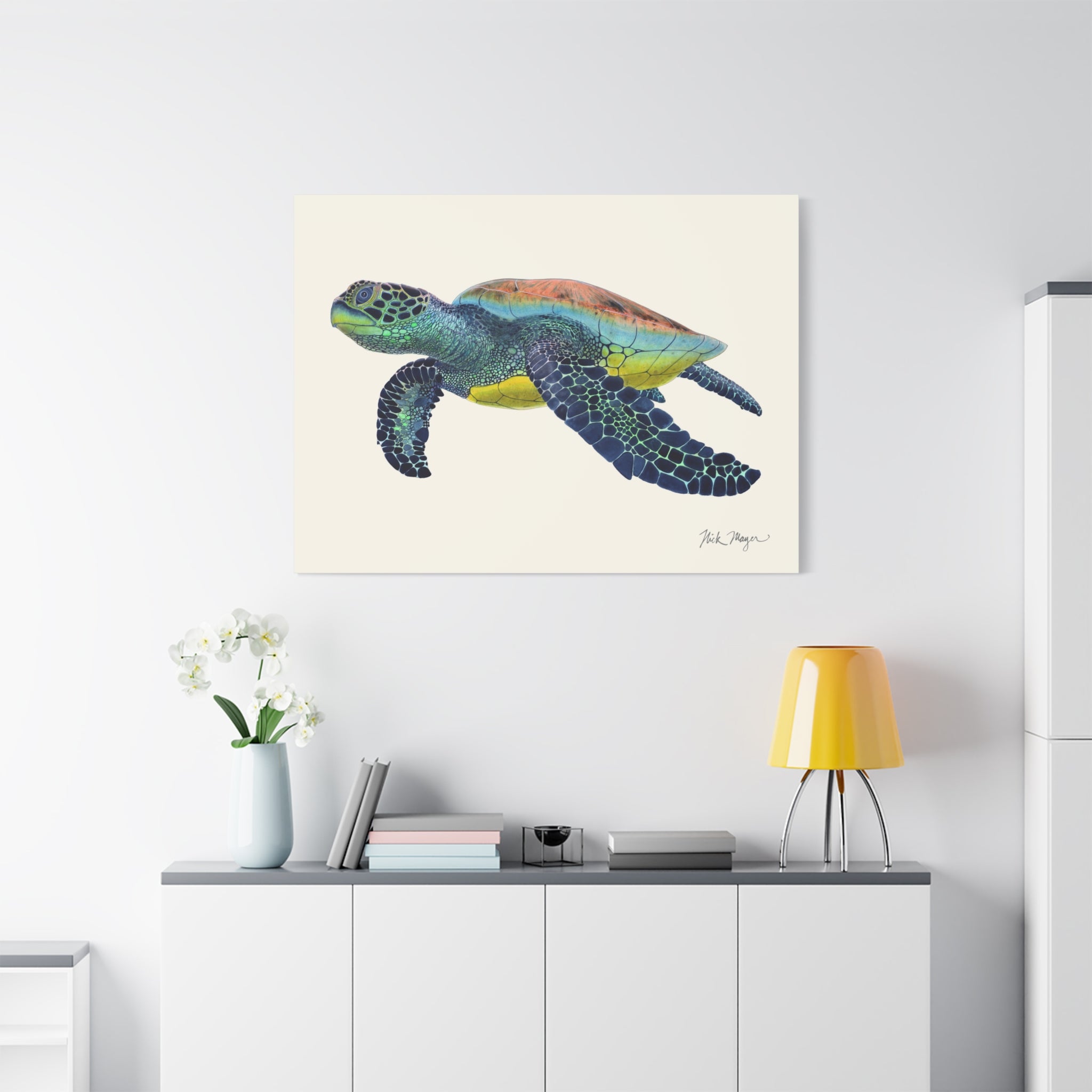 Green Sea Turtle II Canvas Print