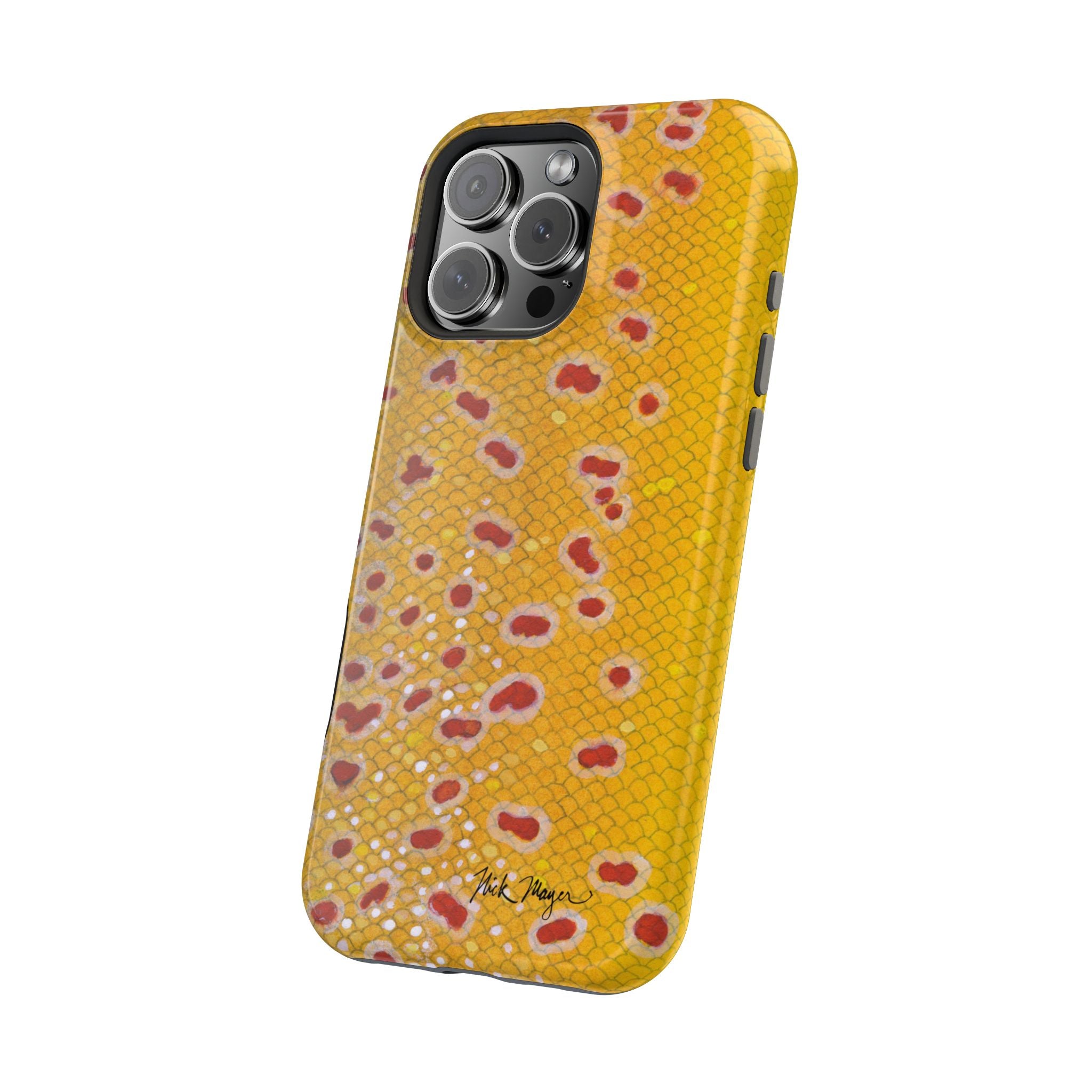 Brown Trout 3 Skin MagSafe iPhone Case
