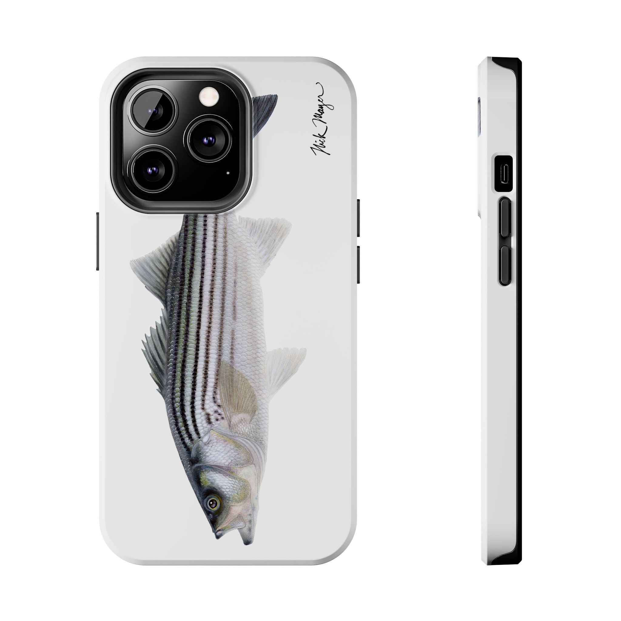 Schoolie Striper White Phone Case (iPhone)