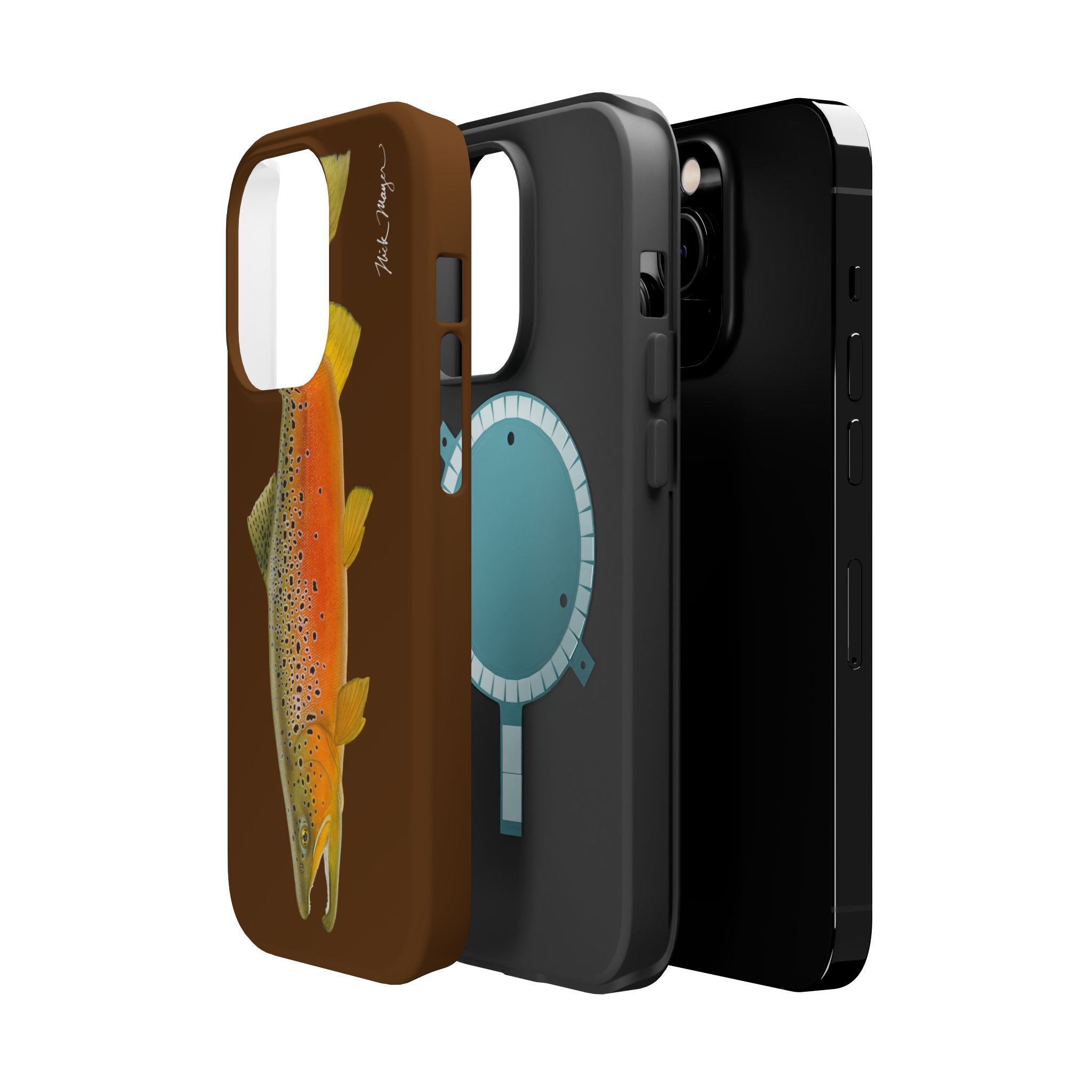 Brown Trout 2 Brown MagSafe iPhone Case, Limited Run