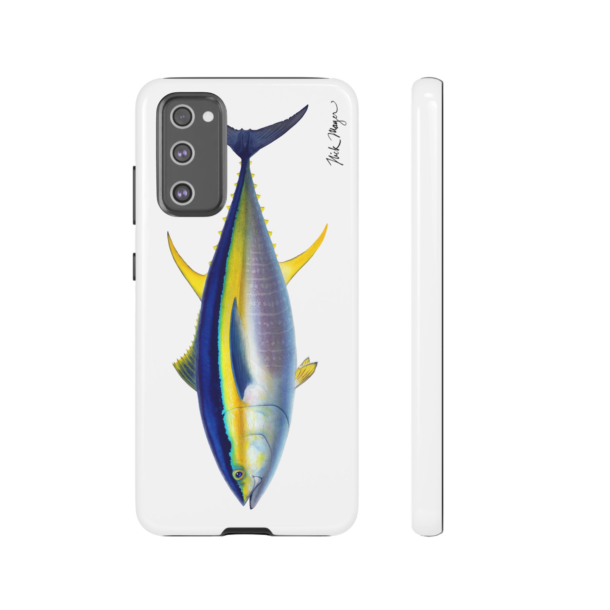 Yellowfin Tuna White Phone Case (Samsung) Printify