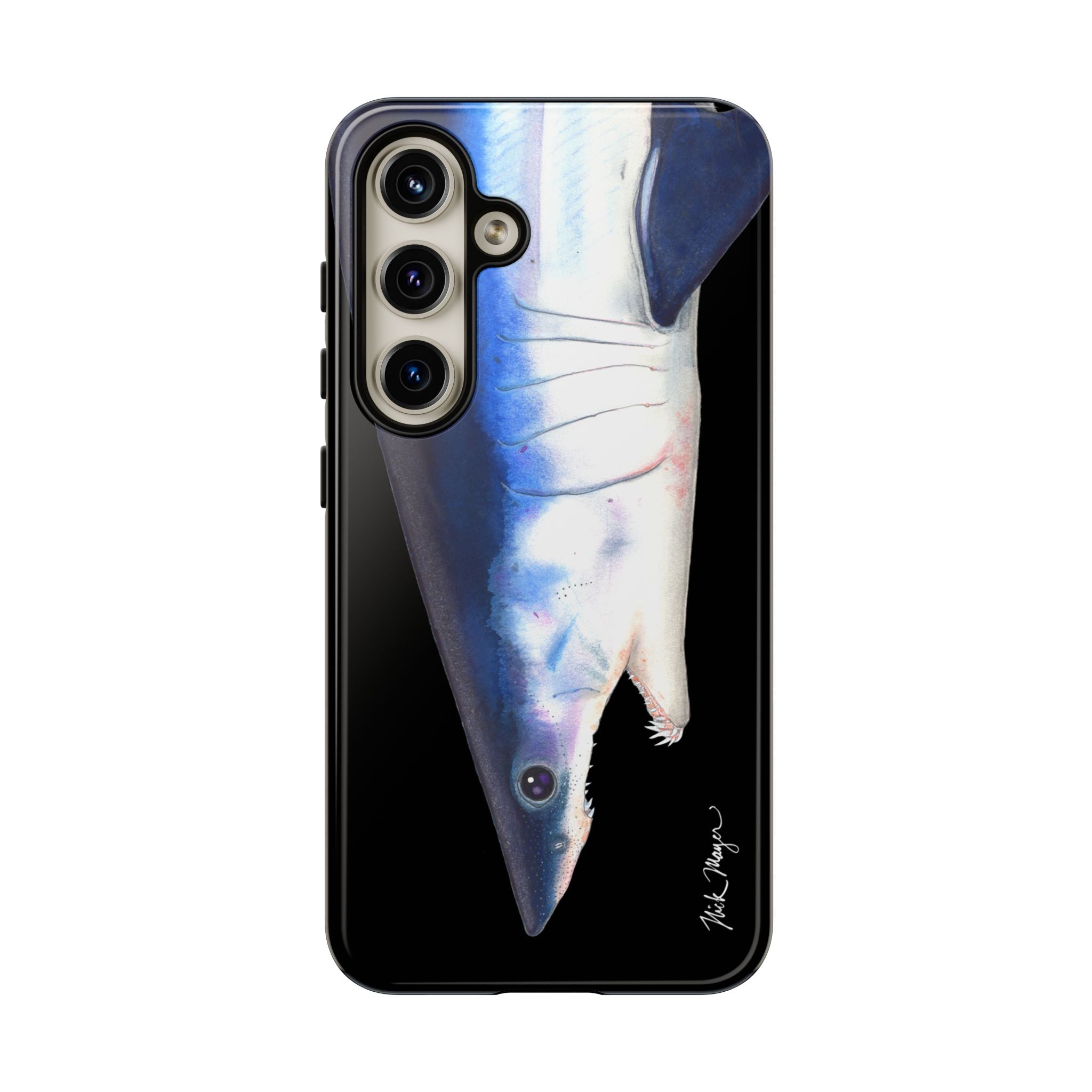 Mako Shark Face Black Phone Case (Samsung) Printify