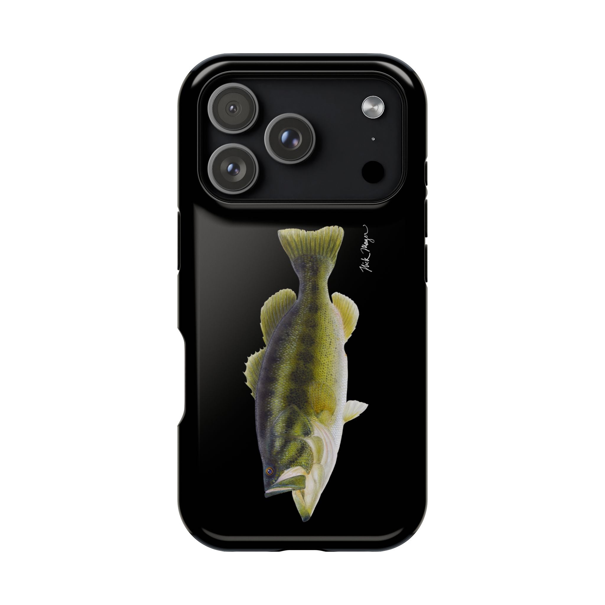 Largemouth Bass MagSafe Black iPhone Case