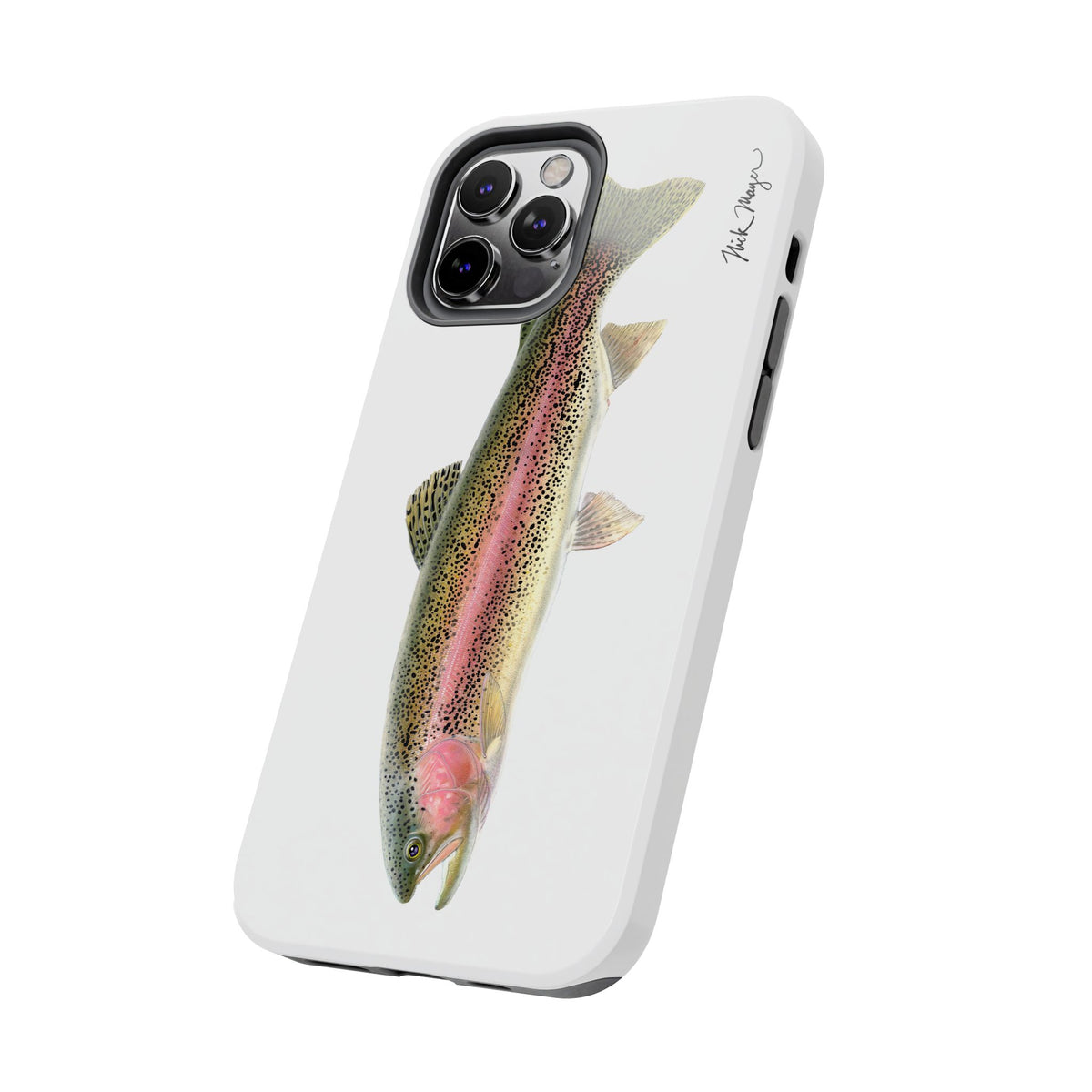 Rainbow Trout White Phone Case (iPhone) Printify