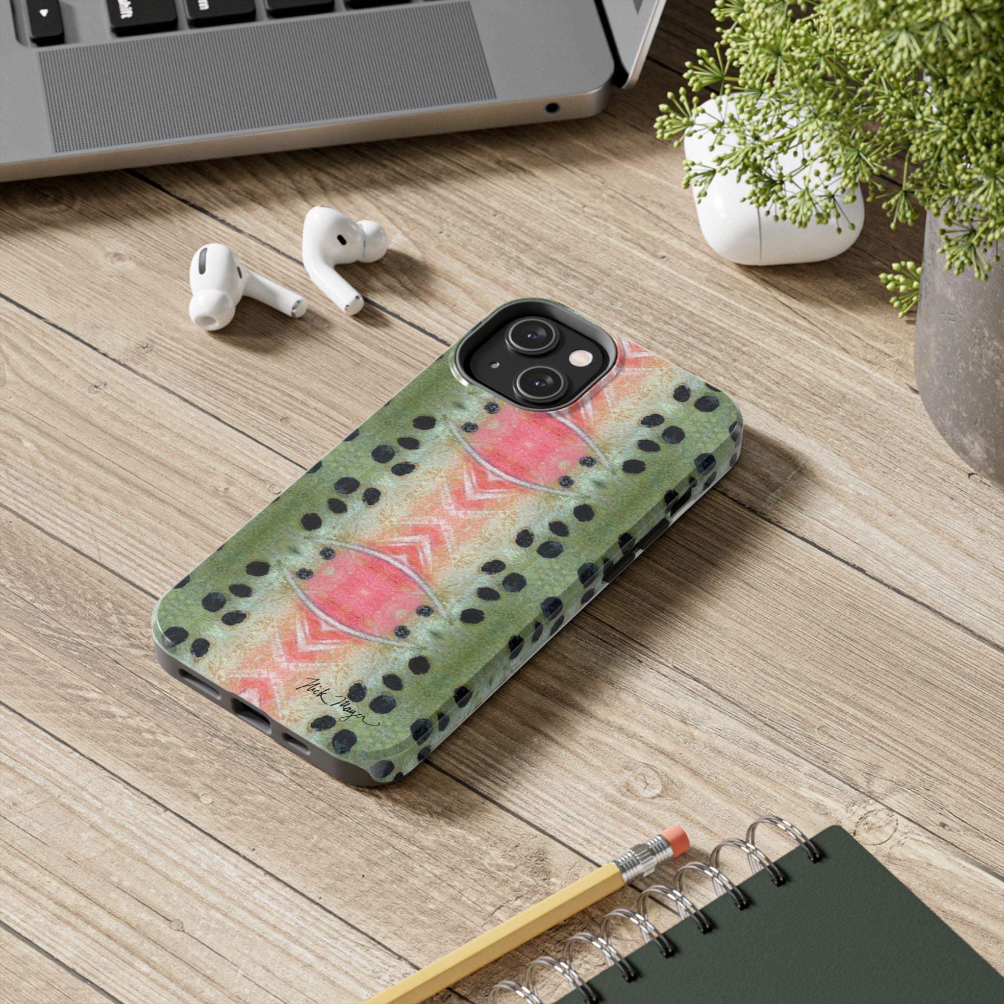 Rainbow Trout Pattern Phone Case (iPhone)
