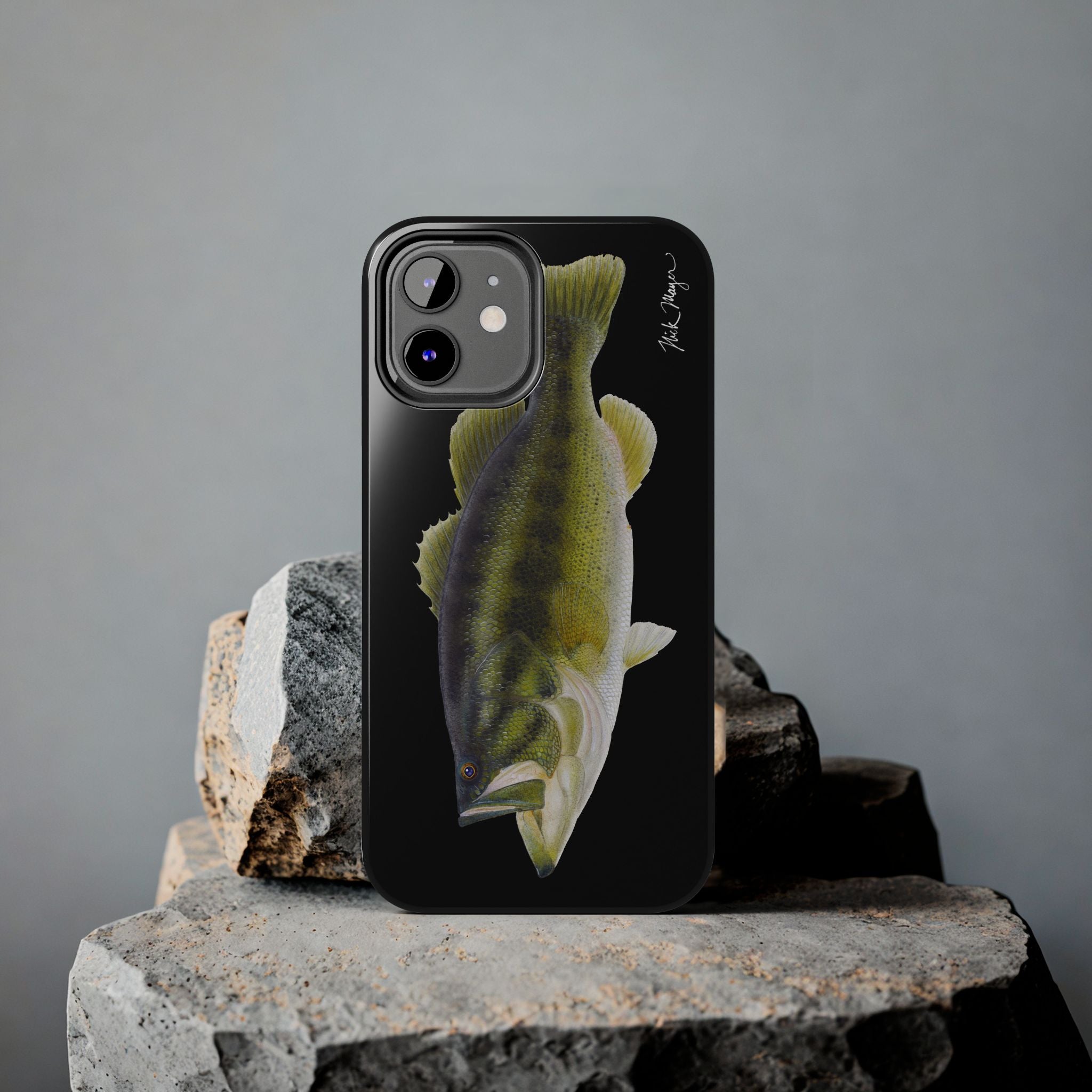 Largemouth Bass Black Phone Case (iPhone)