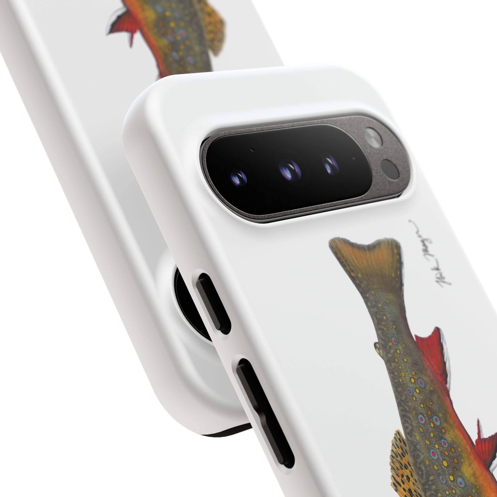 Brook Trout White Phone Case (Samsung)