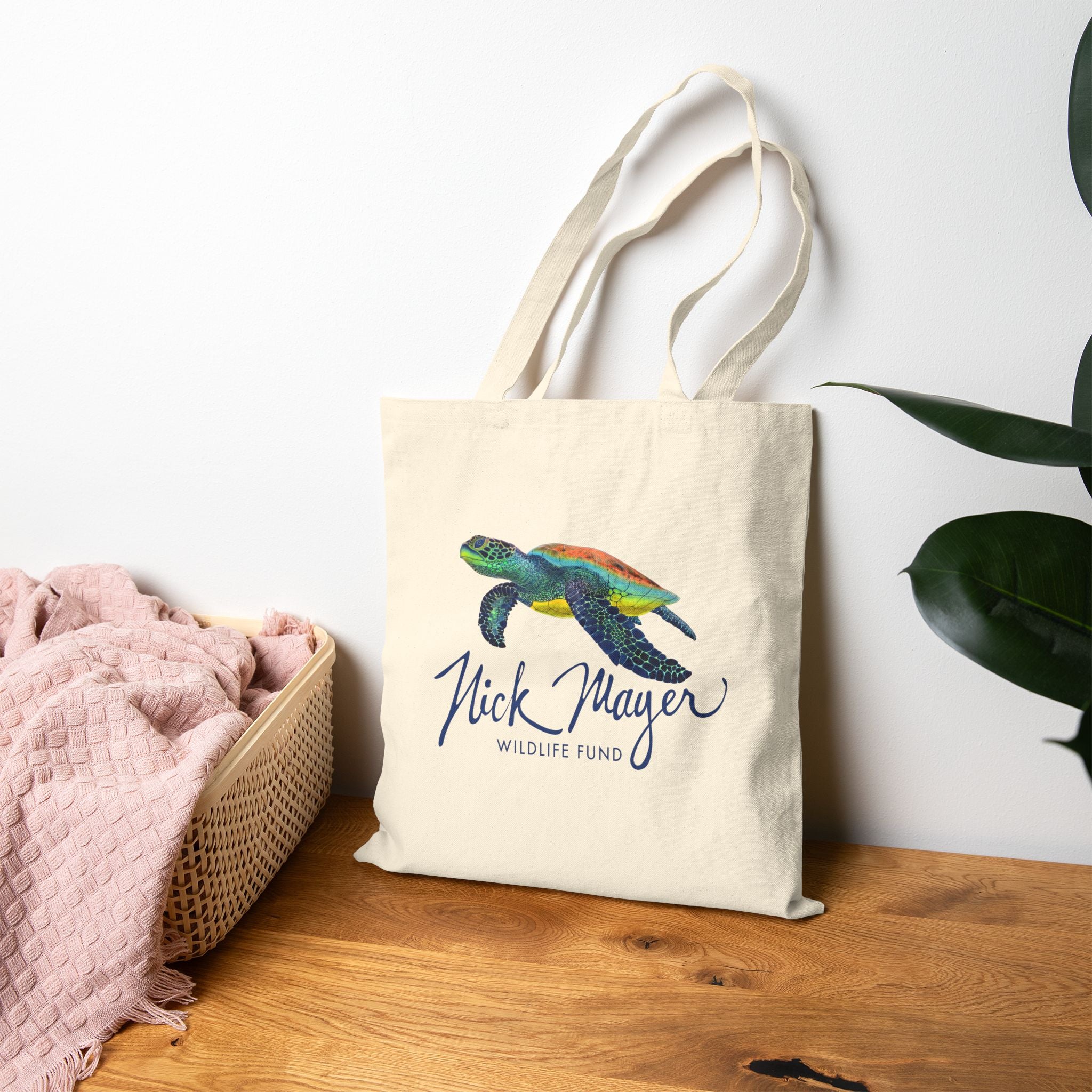 Nick Mayer Wildlife Fund Cotton Canvas Tote Bag