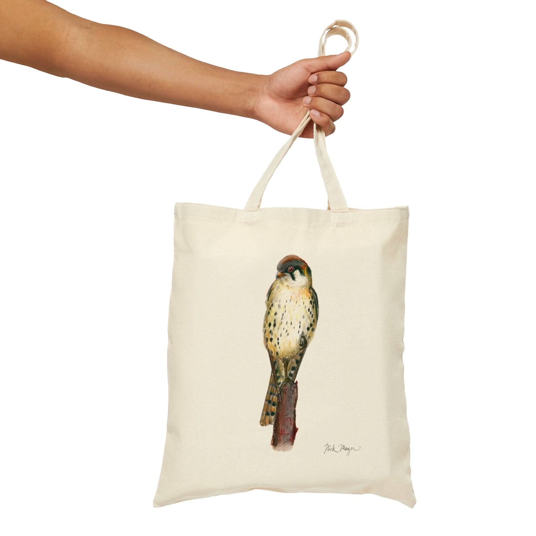 American Kestrel Cotton Canvas Tote Bag