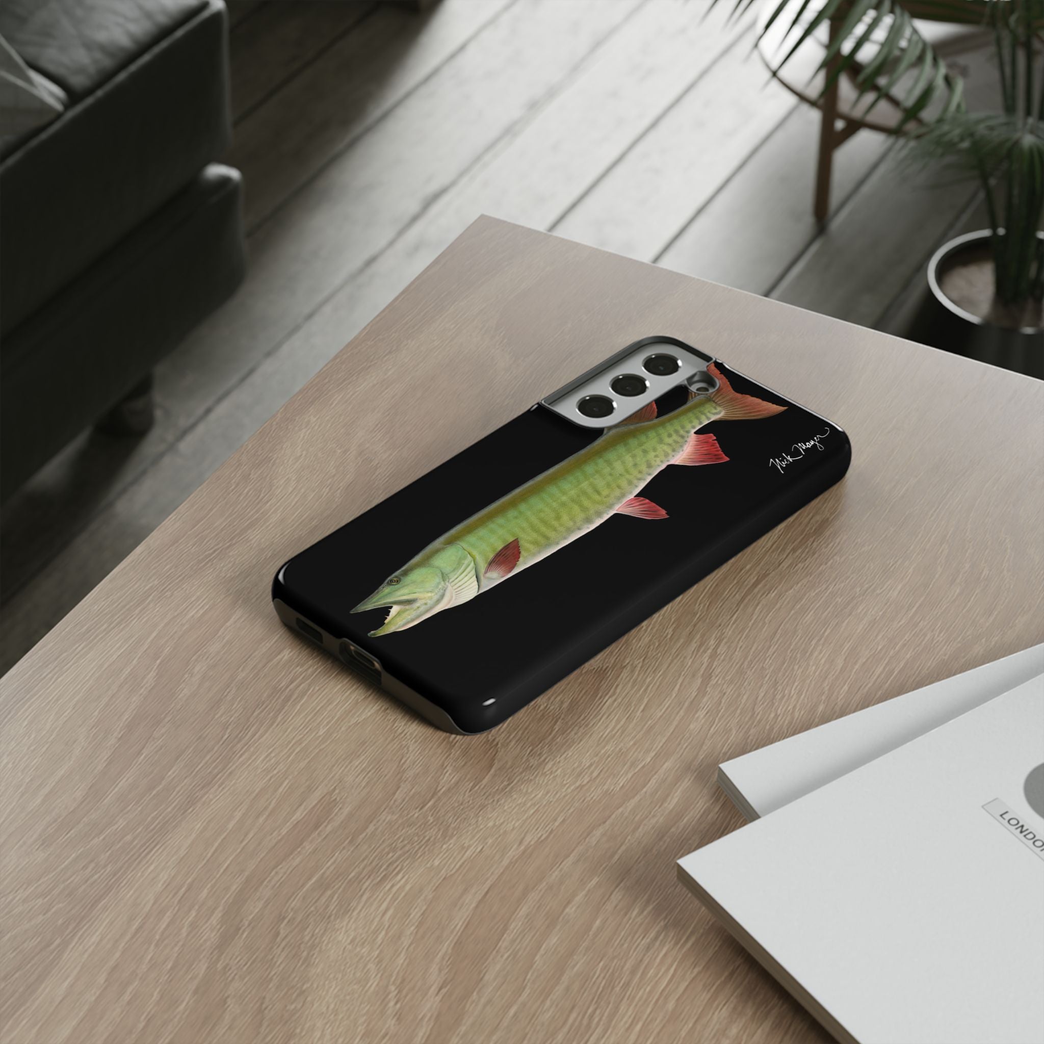 Trophy Muskie Black Phone Case (Samsung)