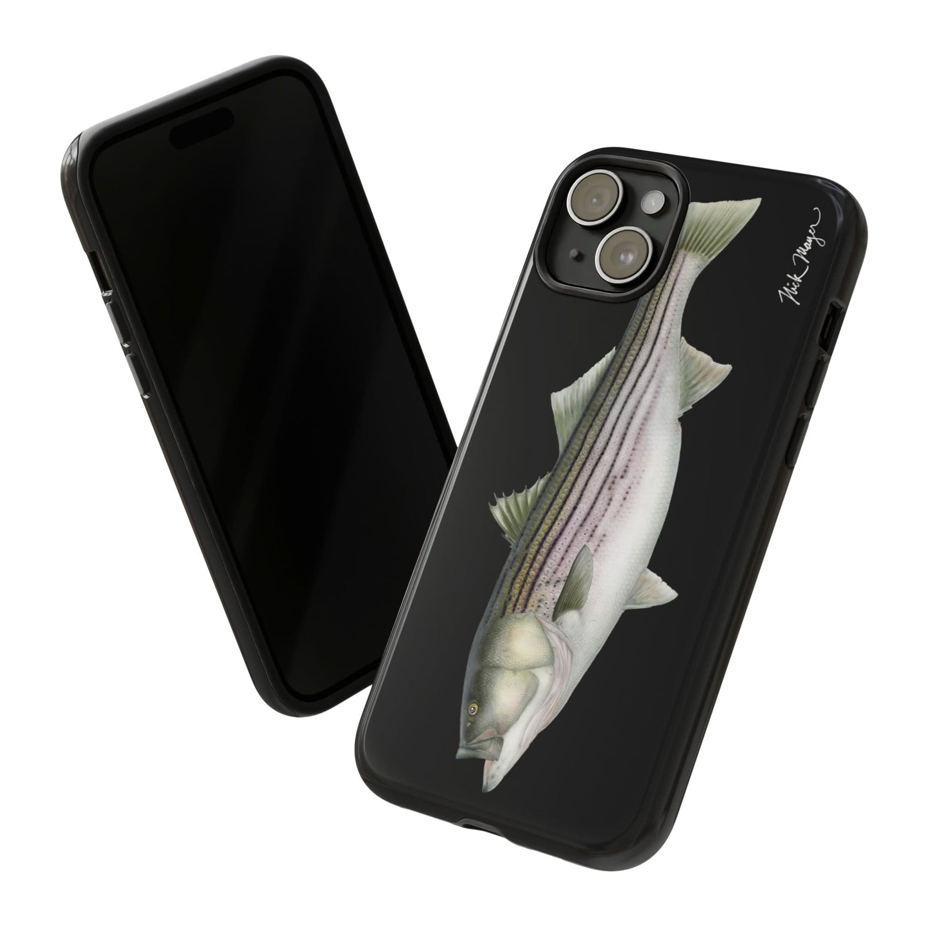 30lb Striper Black iPhone 15 Case