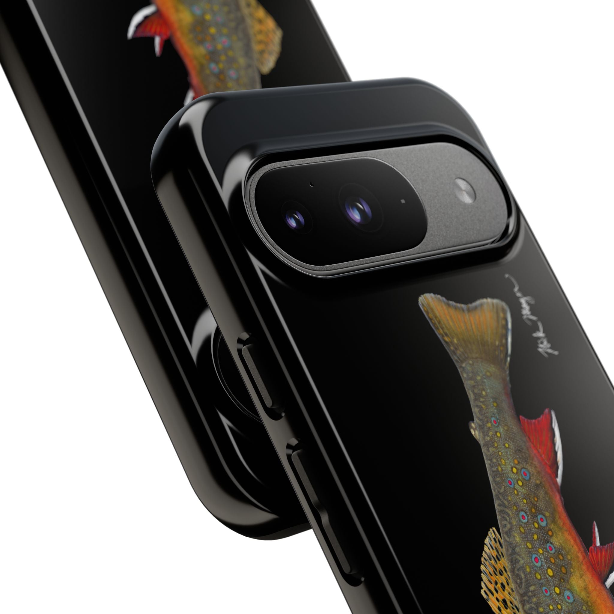 Brook Trout Black Phone Cases (Samsung) Printify