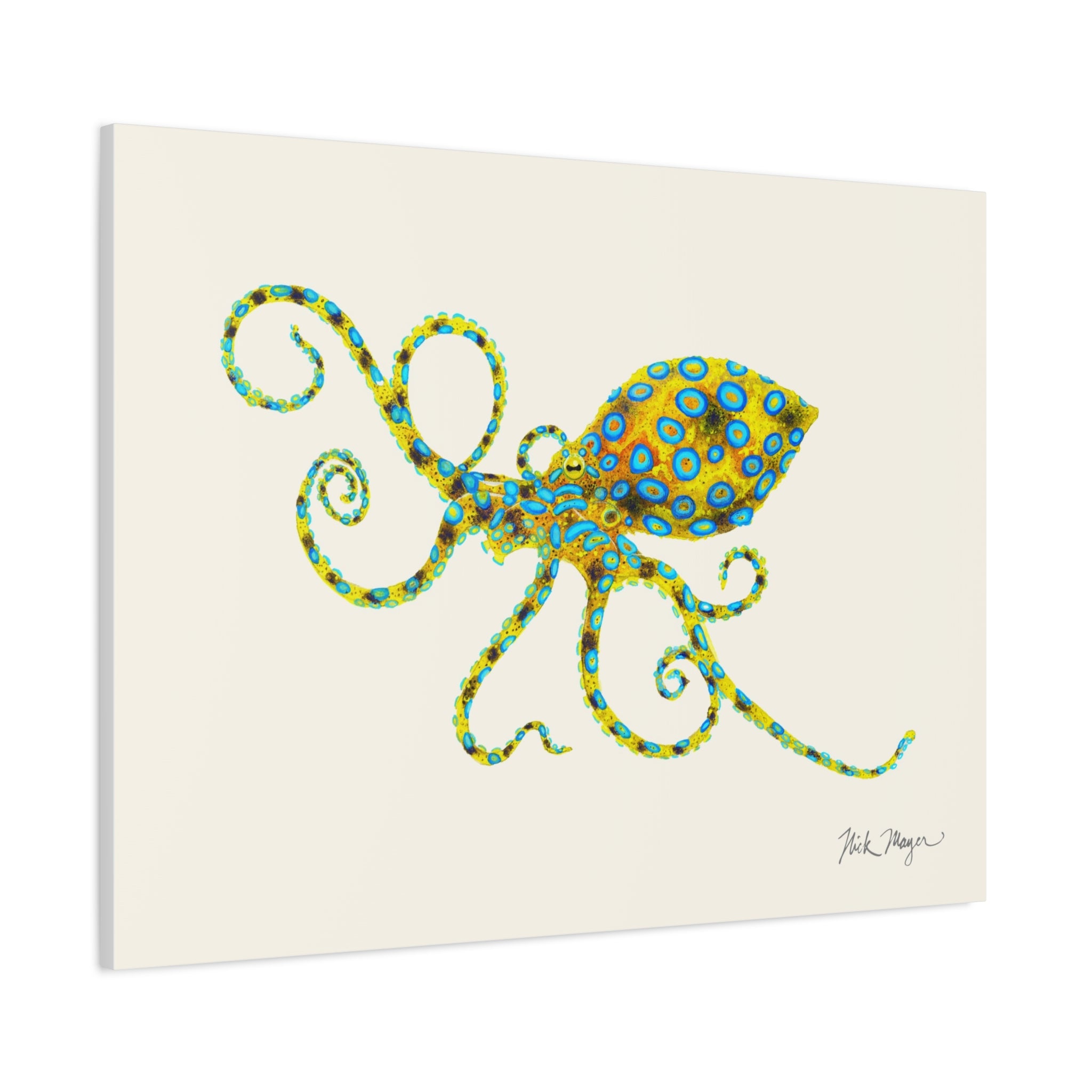 Blue Ringed Octopus Canvas Print