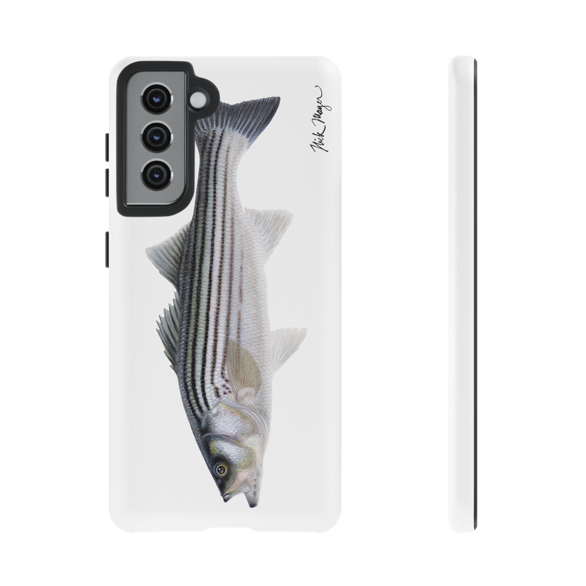 Schoolie Striper White Phone Case (Samsung) Printify