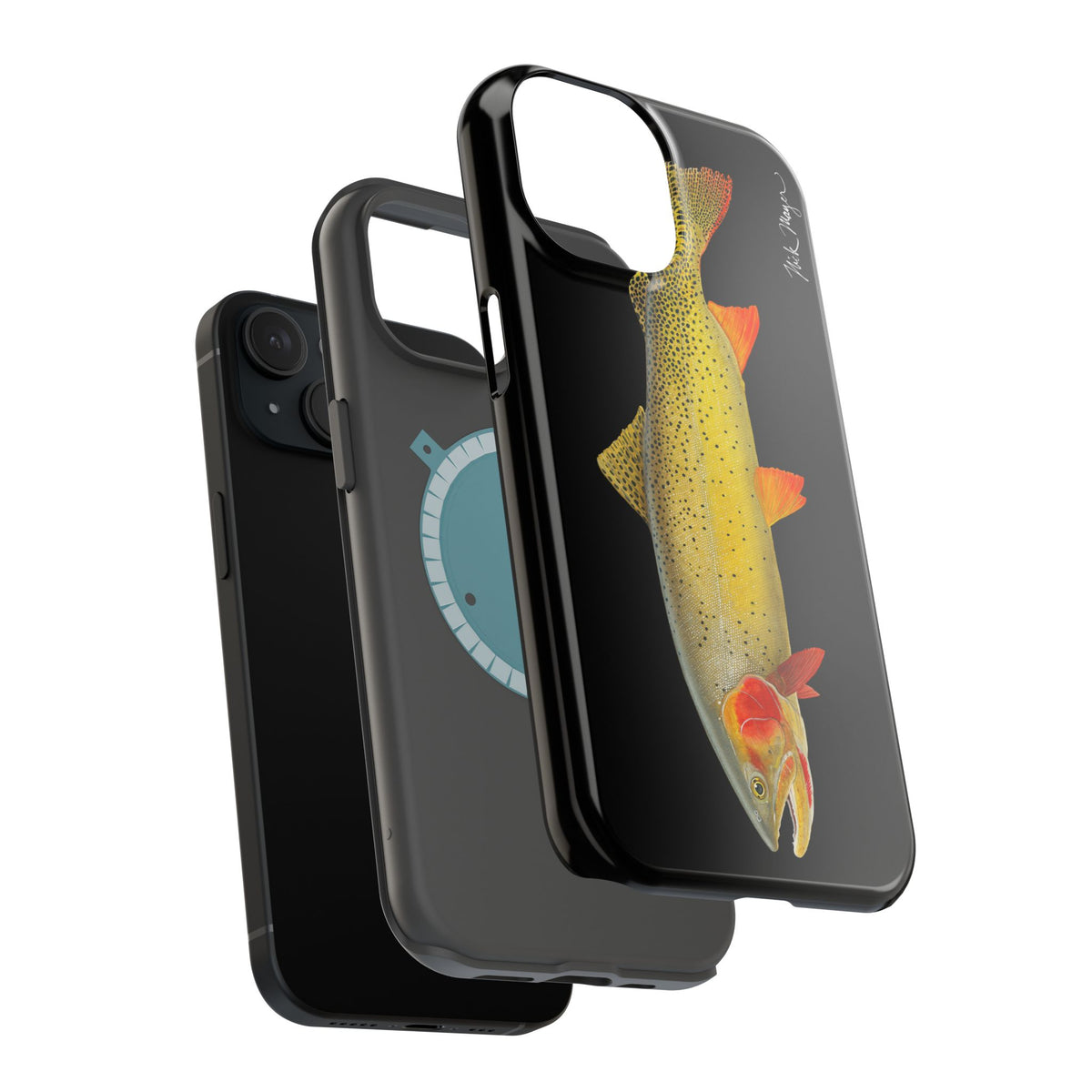 Cutthroat Trout 1 Black MagSafe iPhone Case Printify