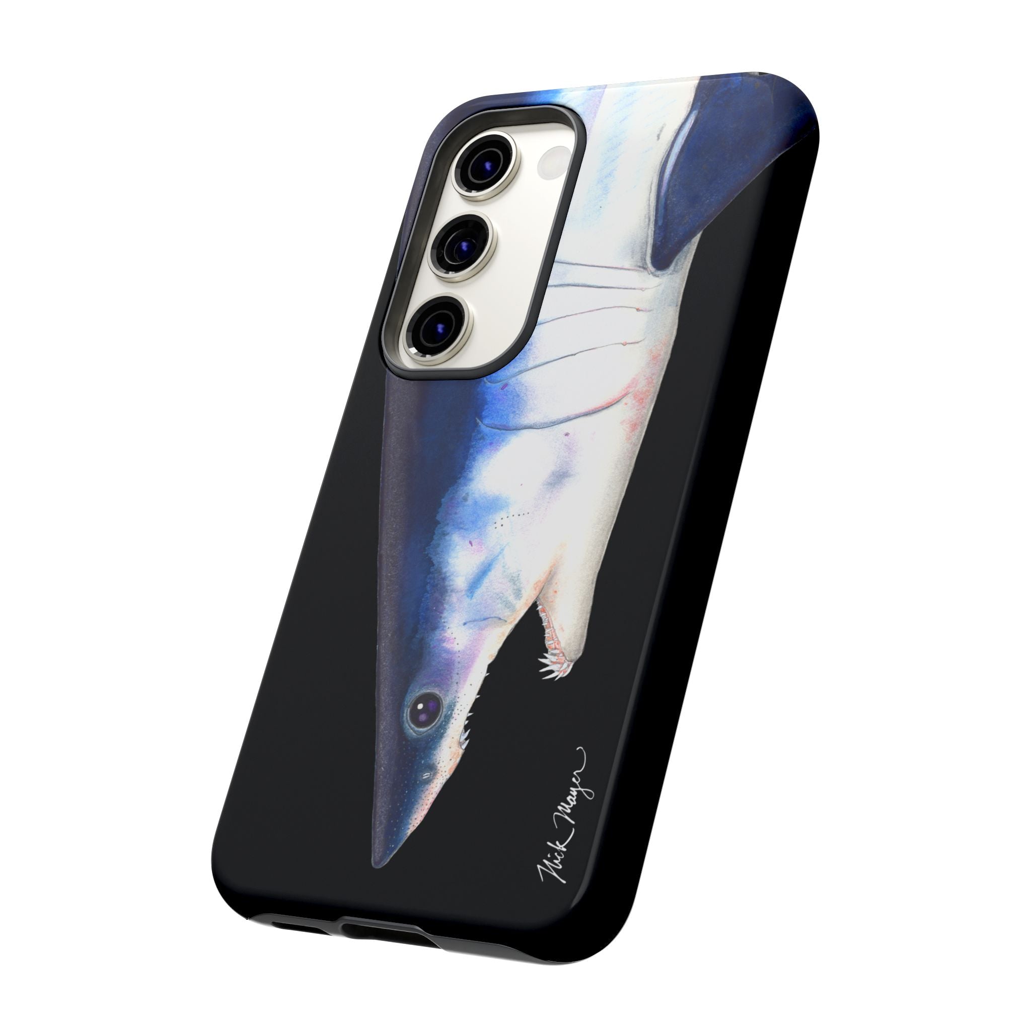 Mako Shark Face Black Phone Case (Samsung) Printify