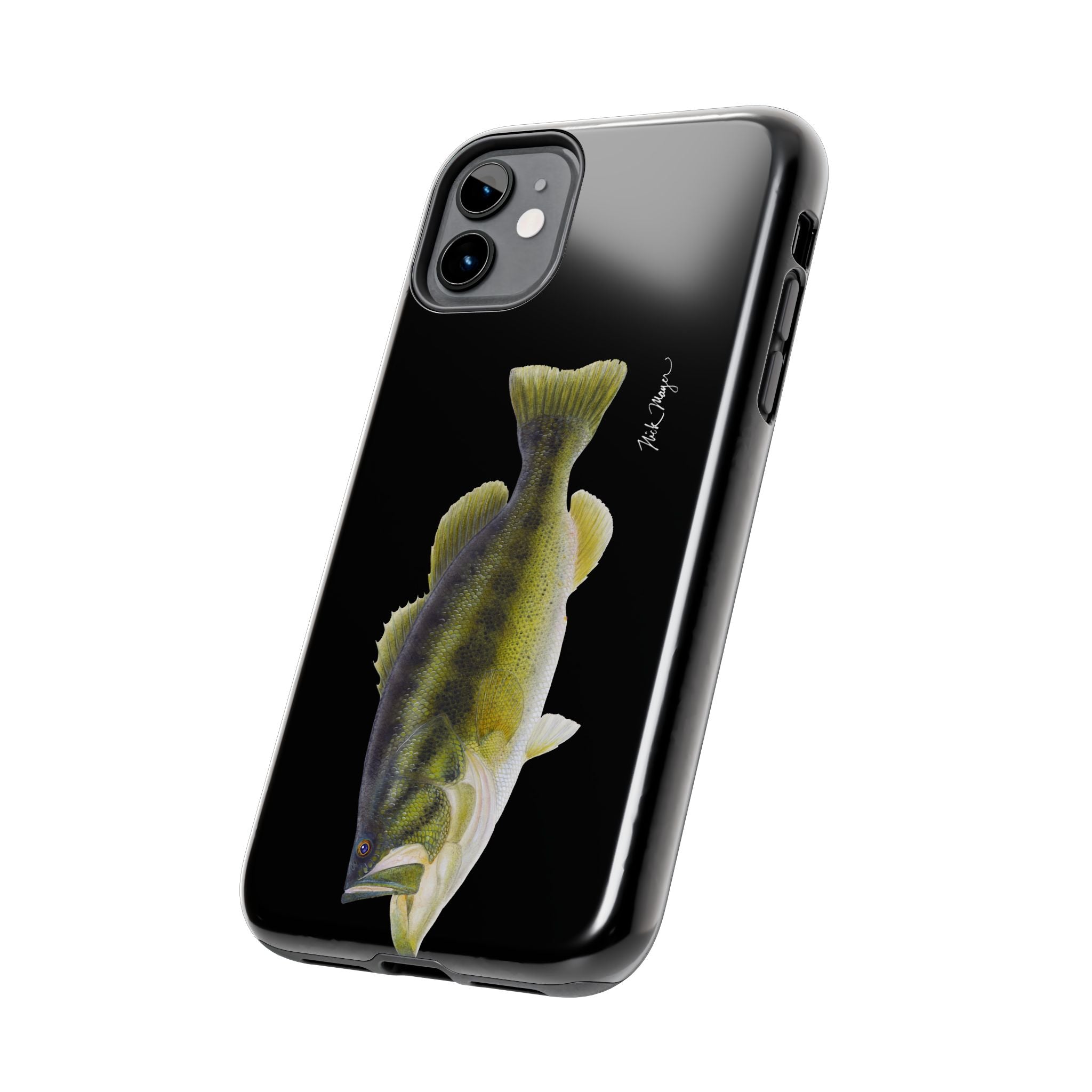 Largemouth Bass Black Phone Case (iPhone)