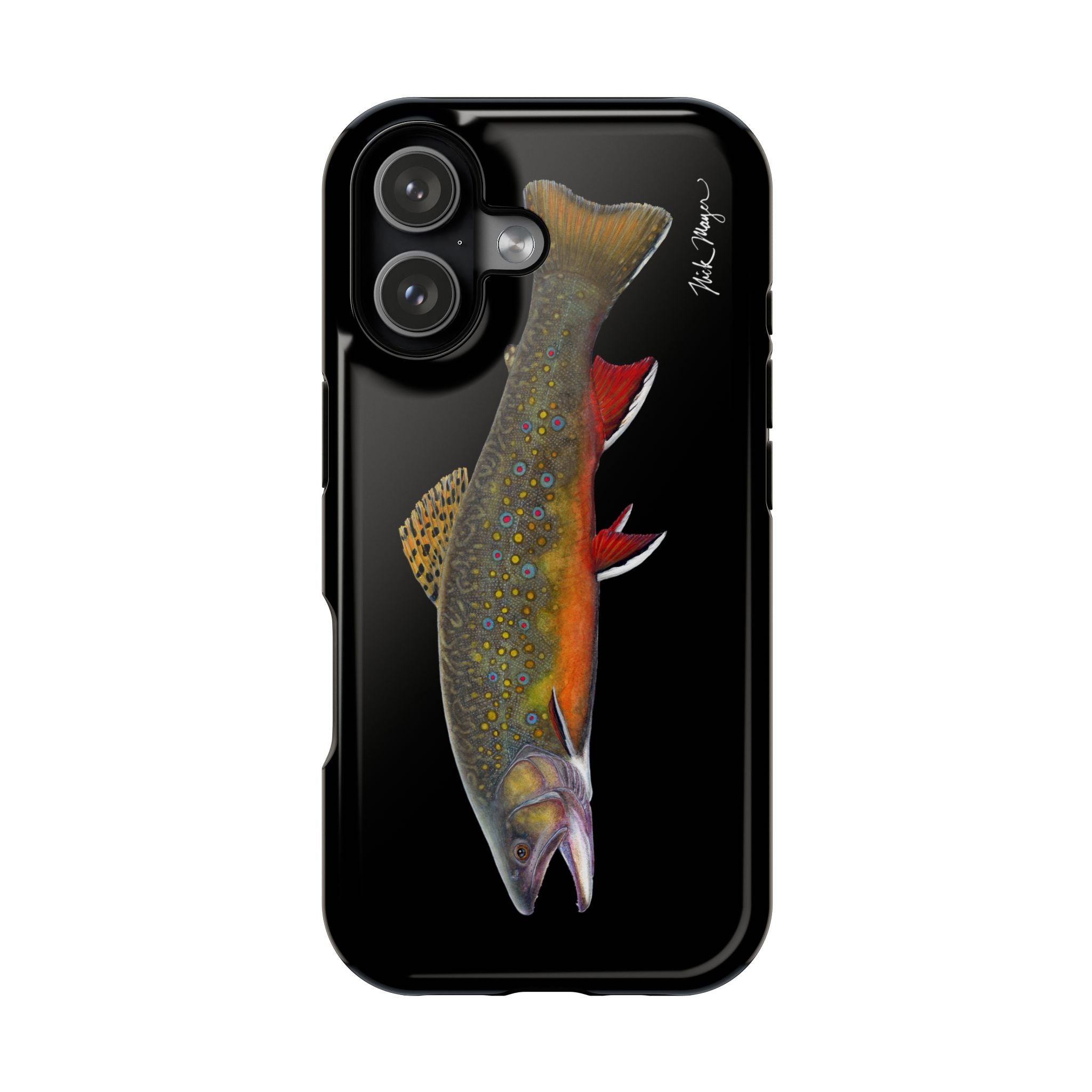 Brook Trout MagSafe Black iPhone Case