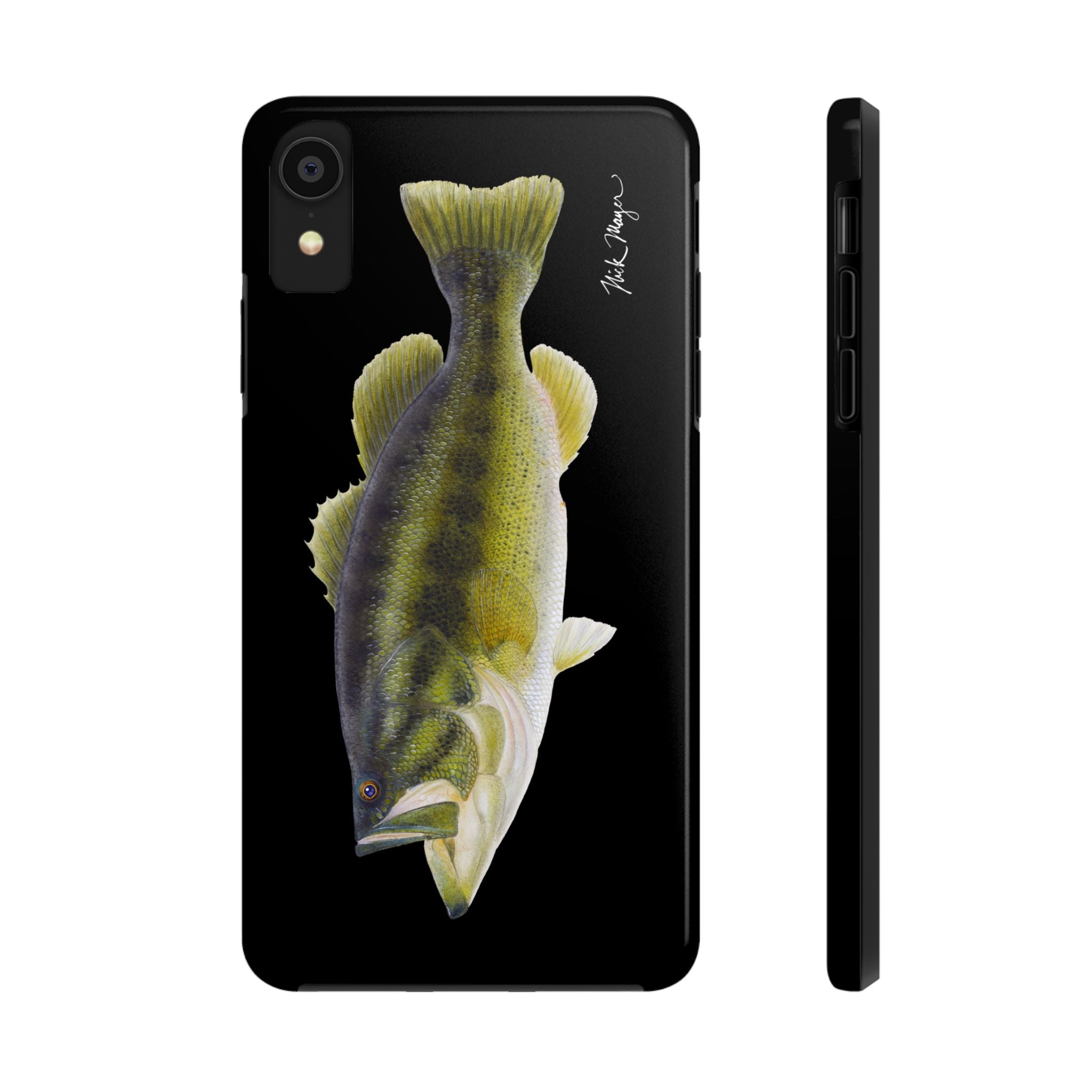Largemouth Bass Black Phone Case (iPhone)