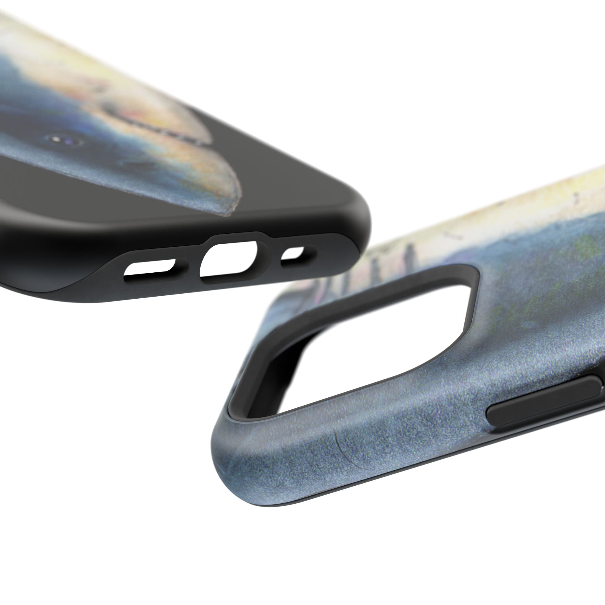 Great White Shark Face MagSafe Black iPhone Case